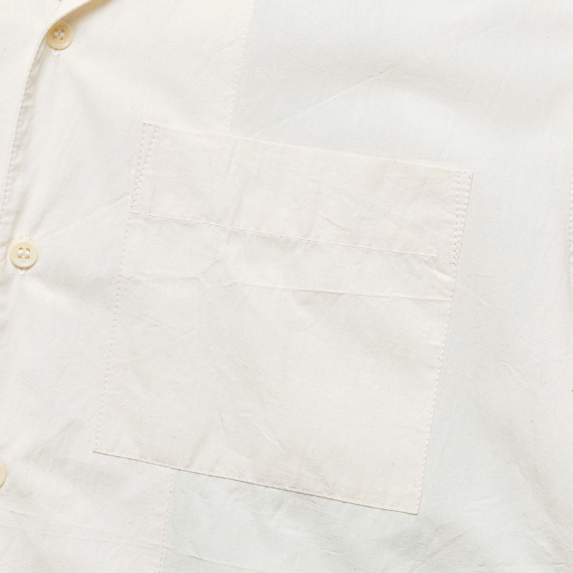 Ruffle Edge High-Quality Fabric Greeting LS Shirt - Tessellate Patchwork