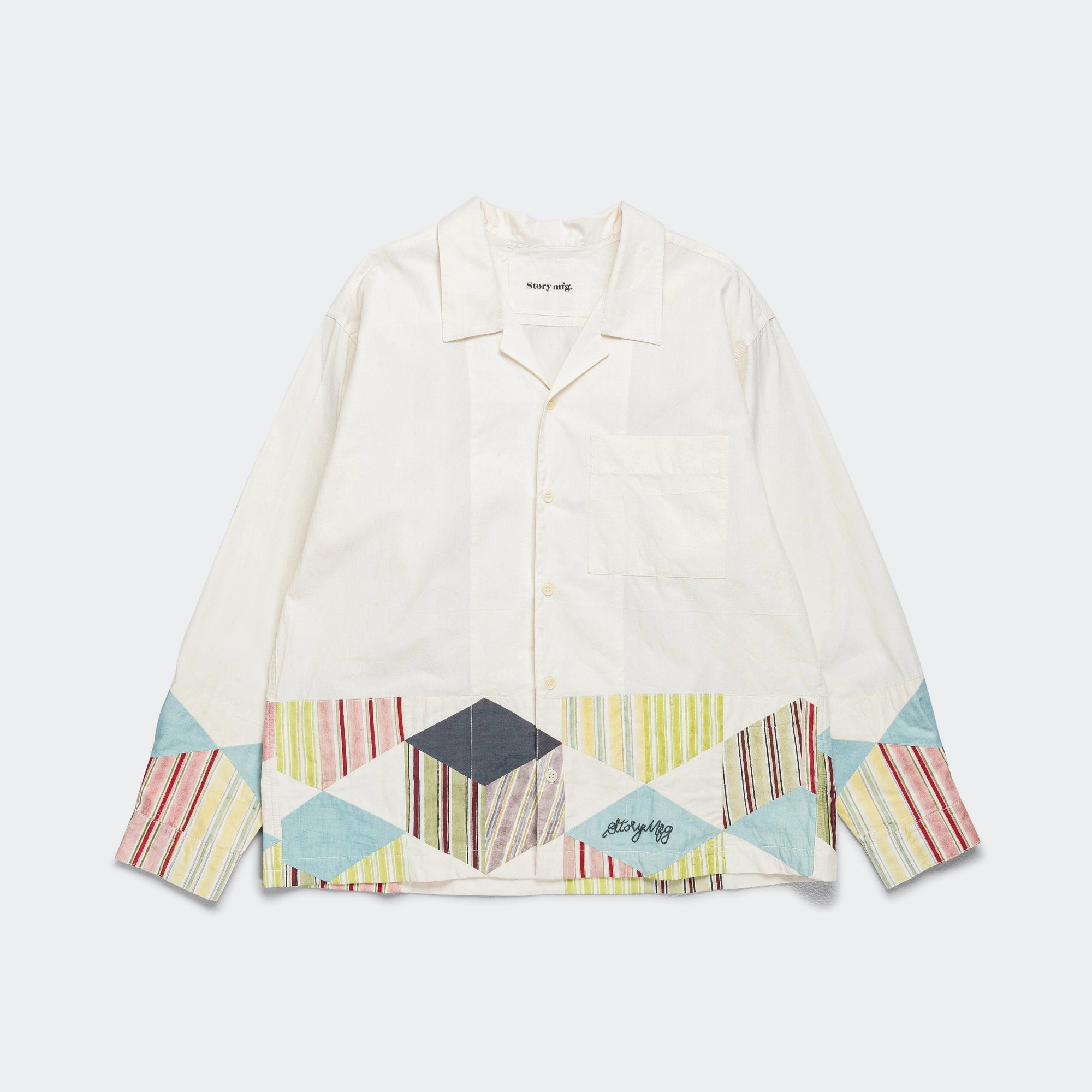 Greeting LS Shirt - Tessellate Patchwork Non Iron