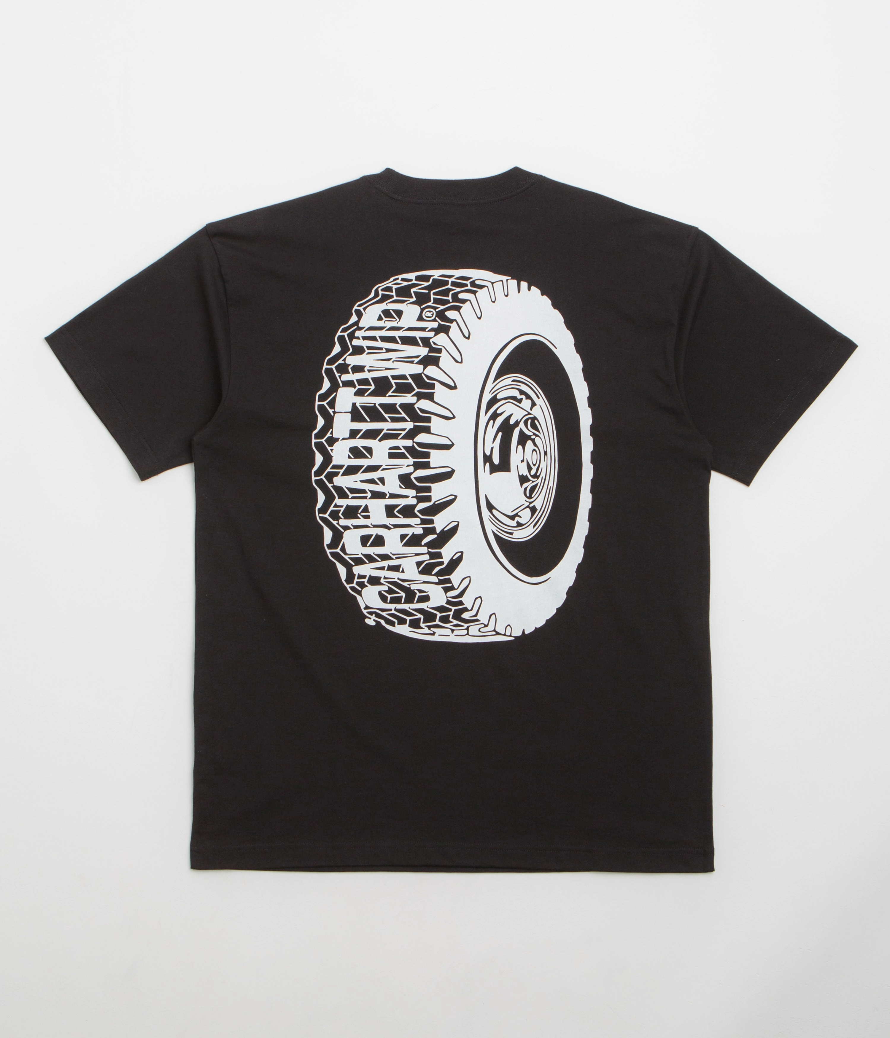 Natural Fiber Blend Chill Comfort Look Carhartt Tire T-Shirt - Black