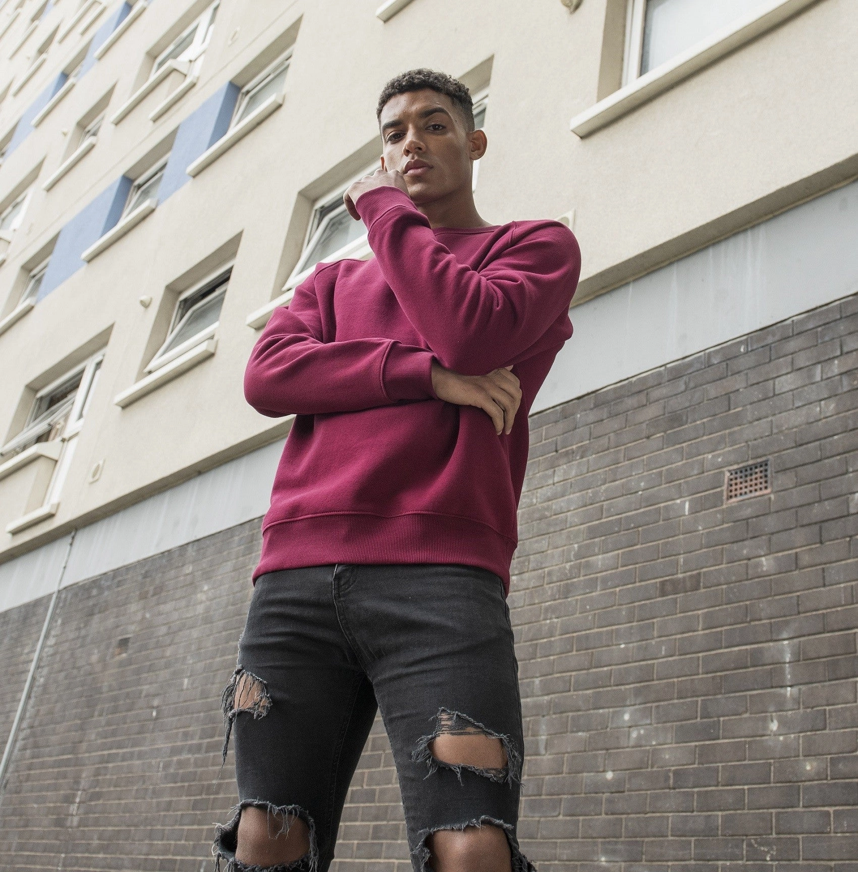 Graduate Heavyweight Sweatshirt | ARCTIC WHITE Sporty Design Semi Formal