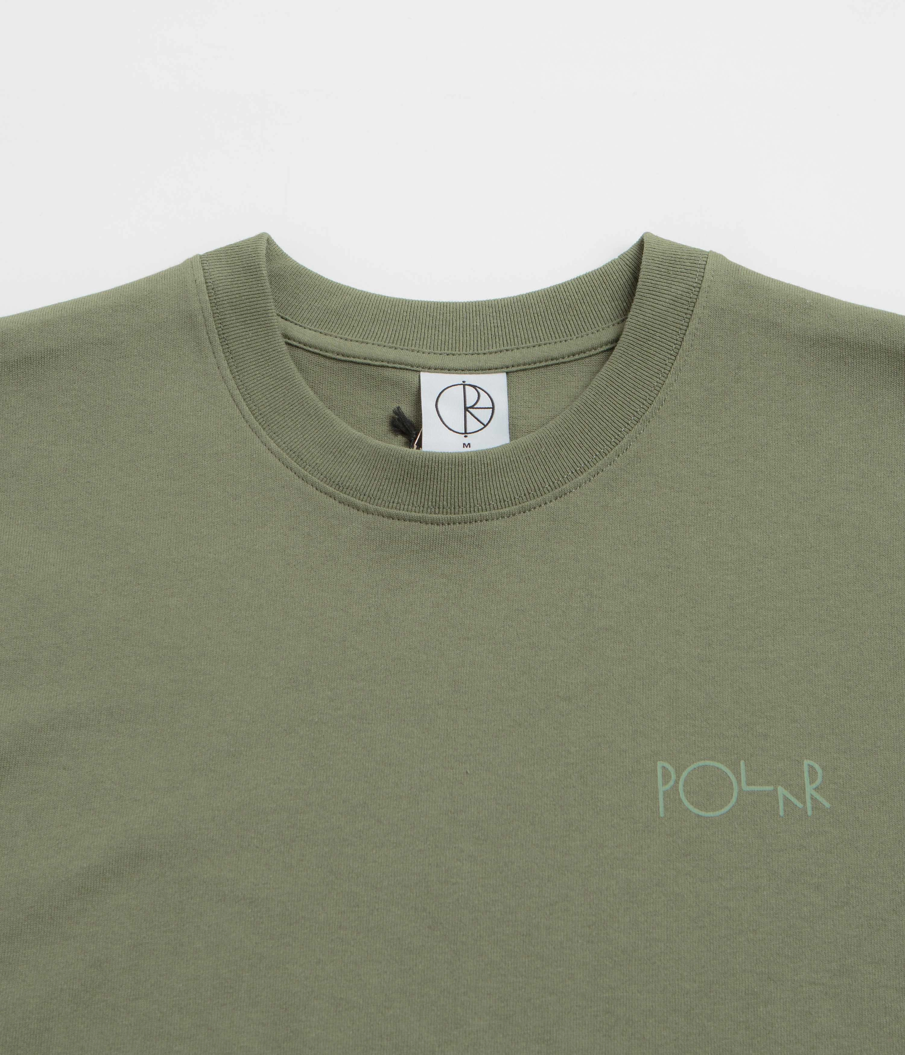 Polar Contrast Stroke Logo T-Shirt - Moss Green sporty wear