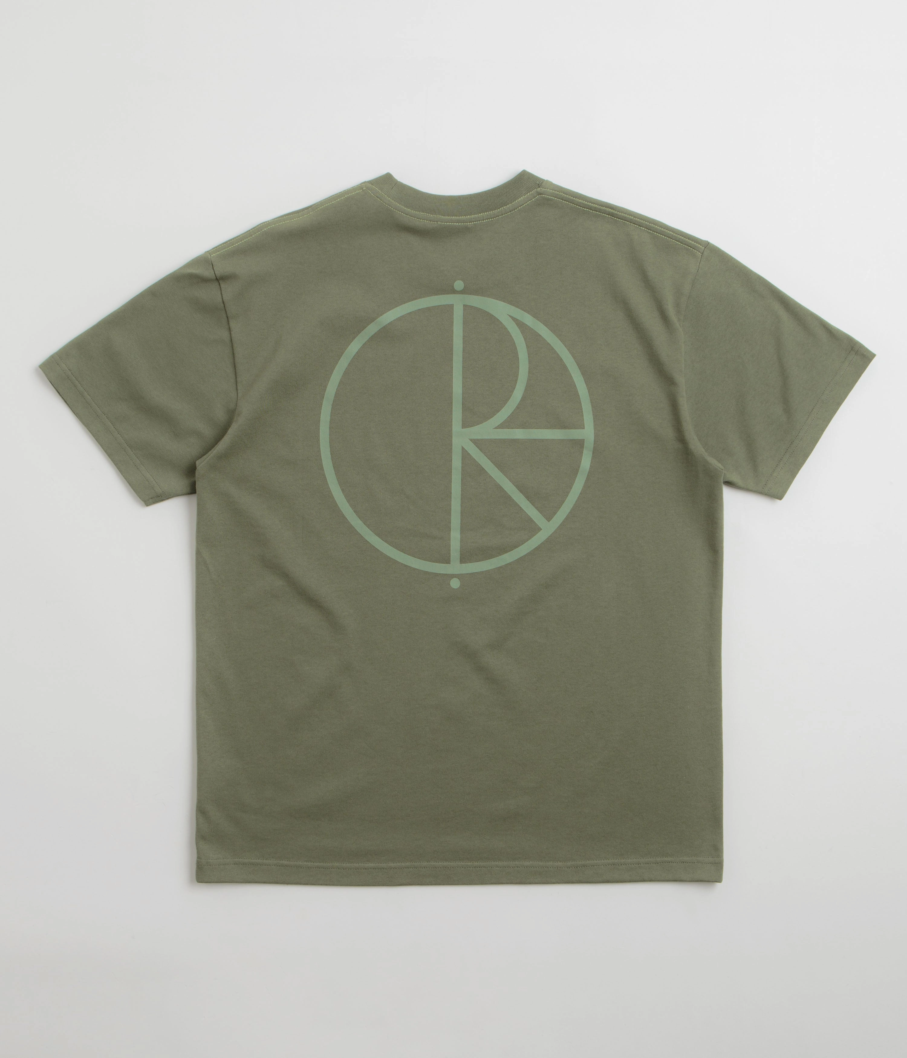 Polar Contrast Stroke Logo T-Shirt - Moss Green Effortless Comfort