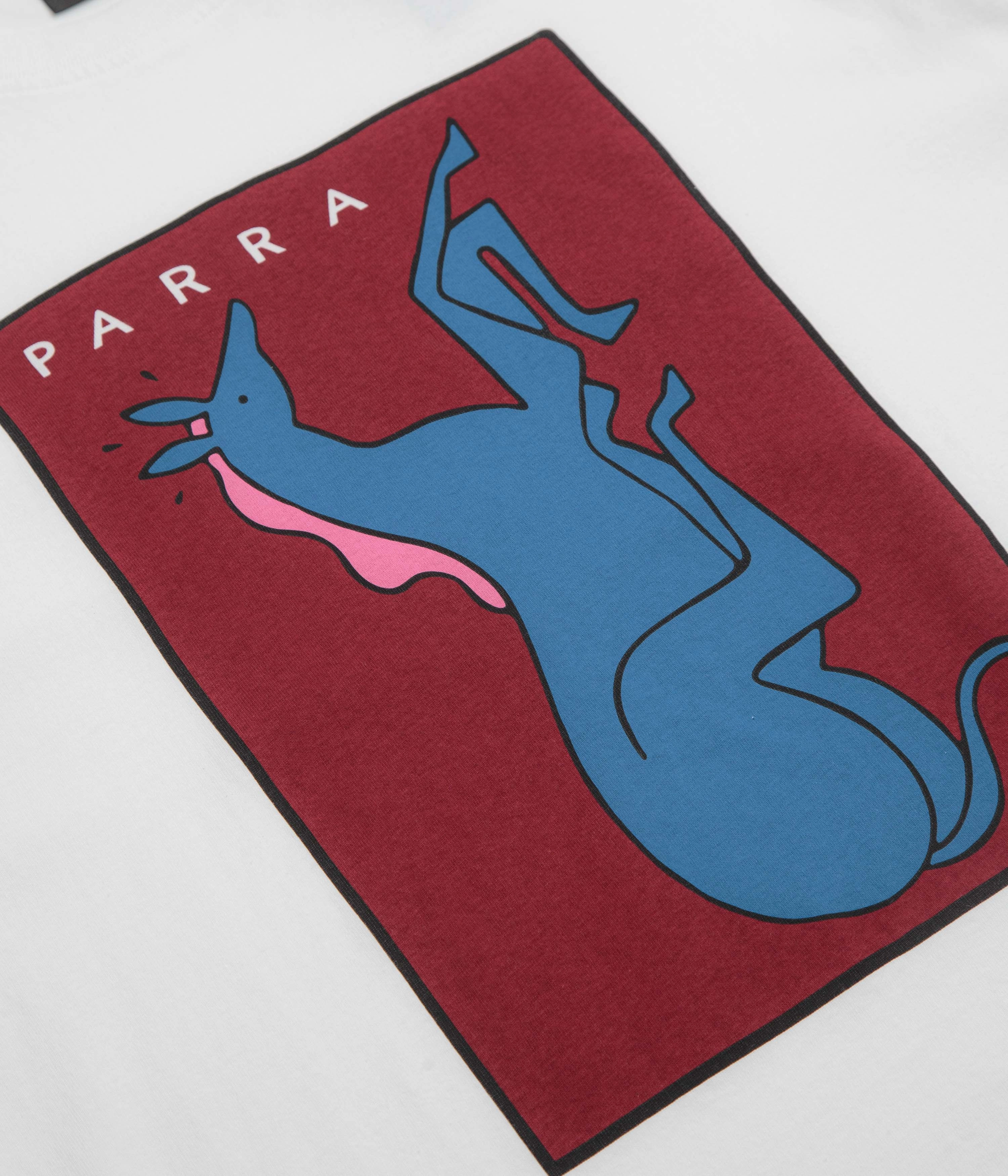 by Parra Vertical Horse T-Shirt - White Reinforced Shoulder Stitching Versatile Top