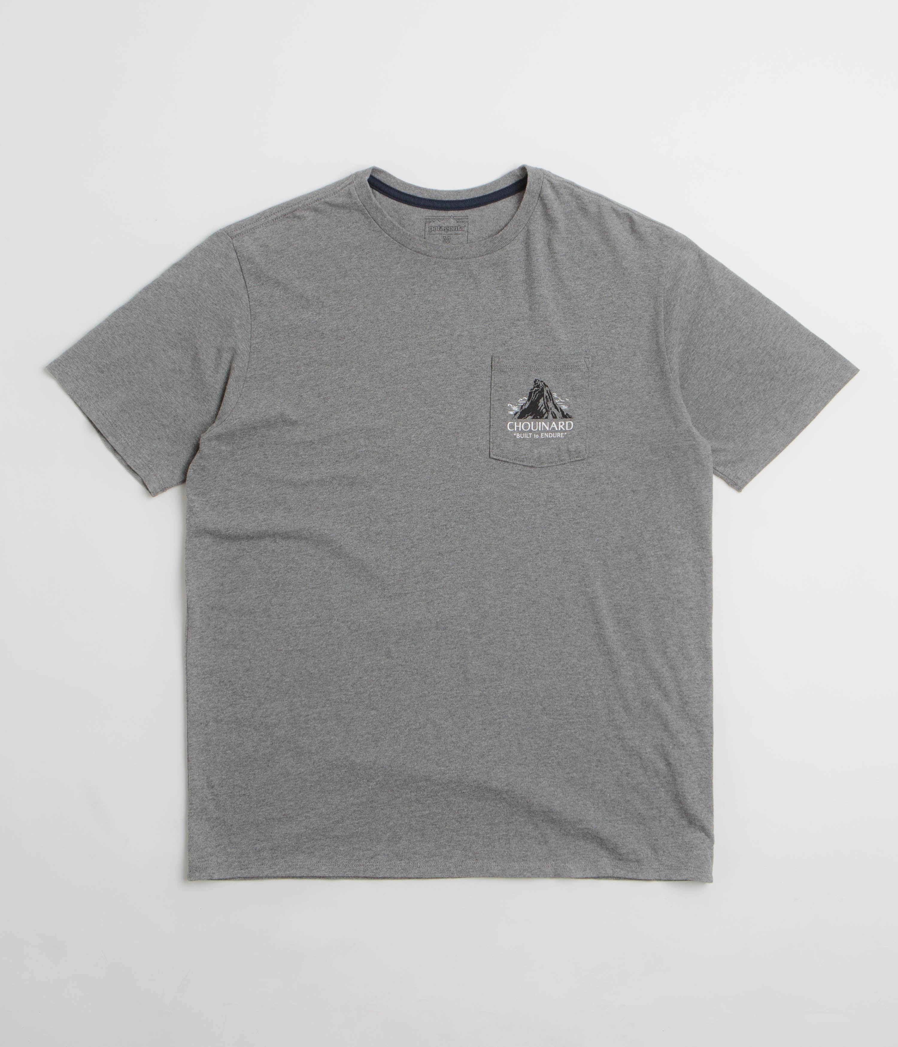 Classic Smart Patagonia Chouinard Crest Pocket Responsibili-Tee T-Shirt - Gravel Heather