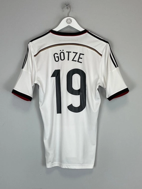 2014/15 GERMANY GOTZE #19 HOME SHIRT (S) ADIDAS Rapid Fit Heat Transfer Logos