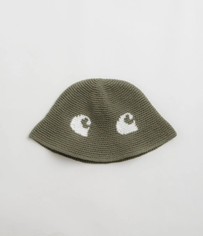 All Time Thermal Air Pocket Carhartt Cane Bucket Hat - Dollar Green / White