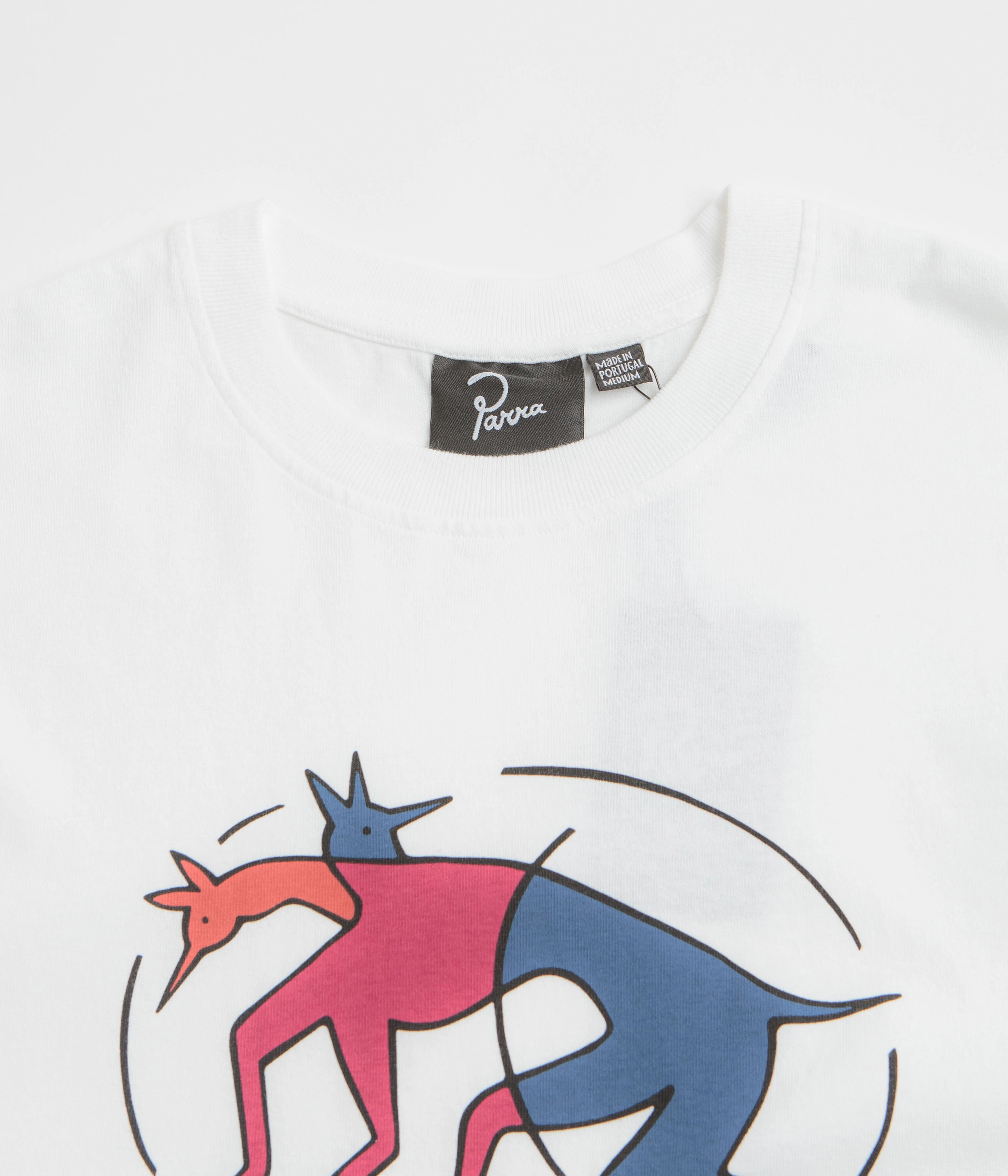 Soft And Comfortable by Parra The Zoomies T-Shirt - White