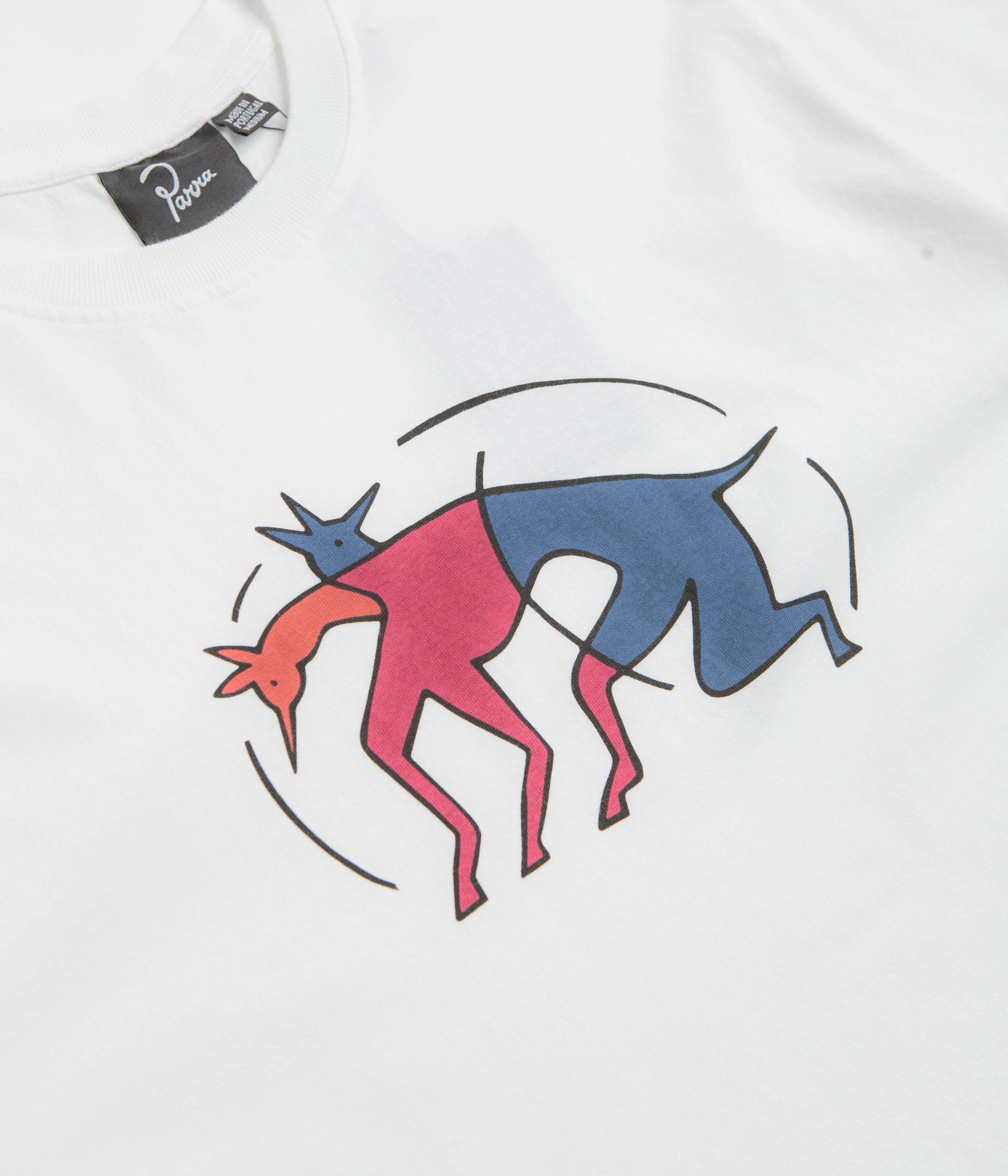 Rayon blend by Parra The Zoomies T-Shirt - White