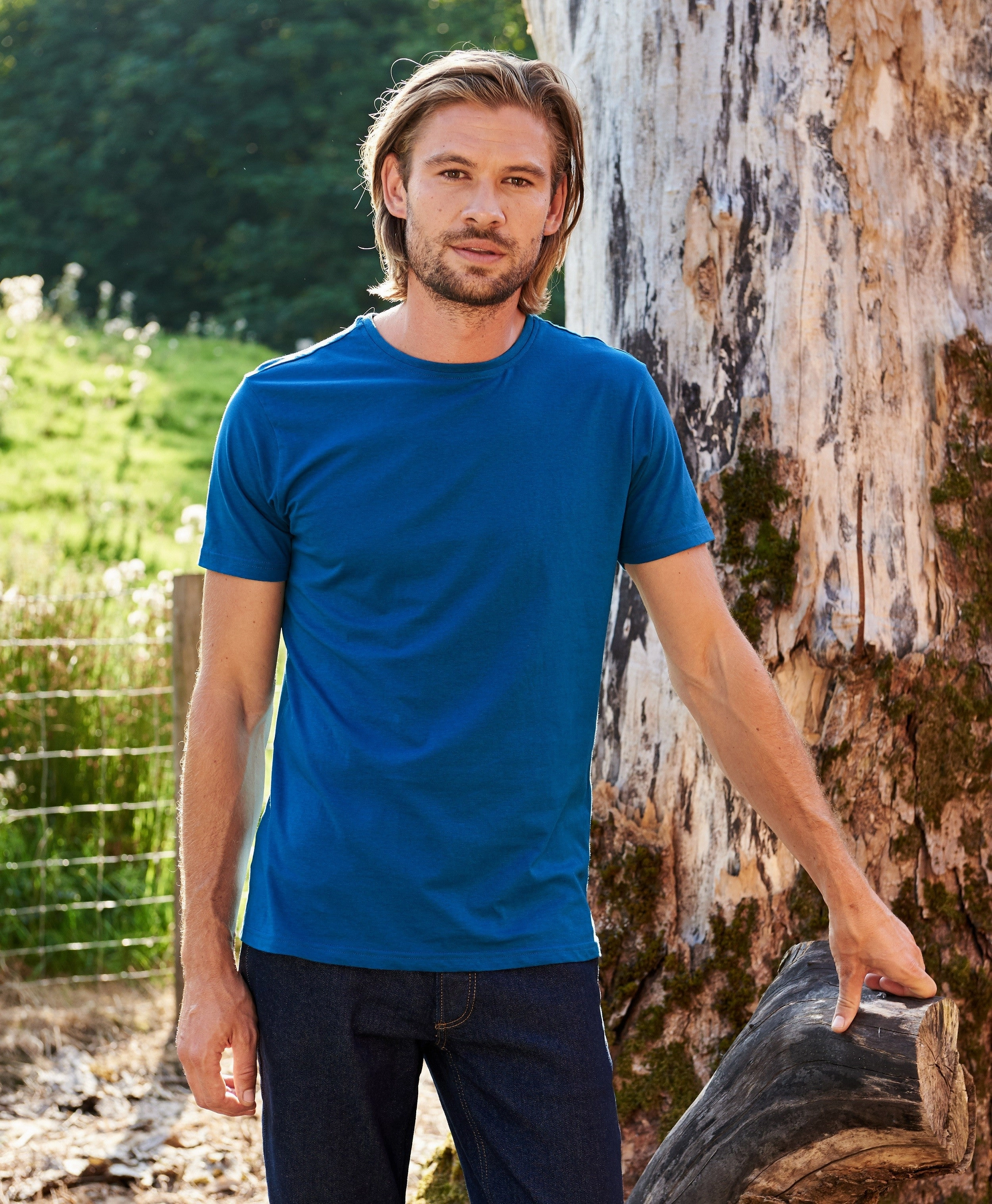Cascades Organic T-Shirt | ARCTIC WHITE Wrinkle Free Fabric Light Fashion