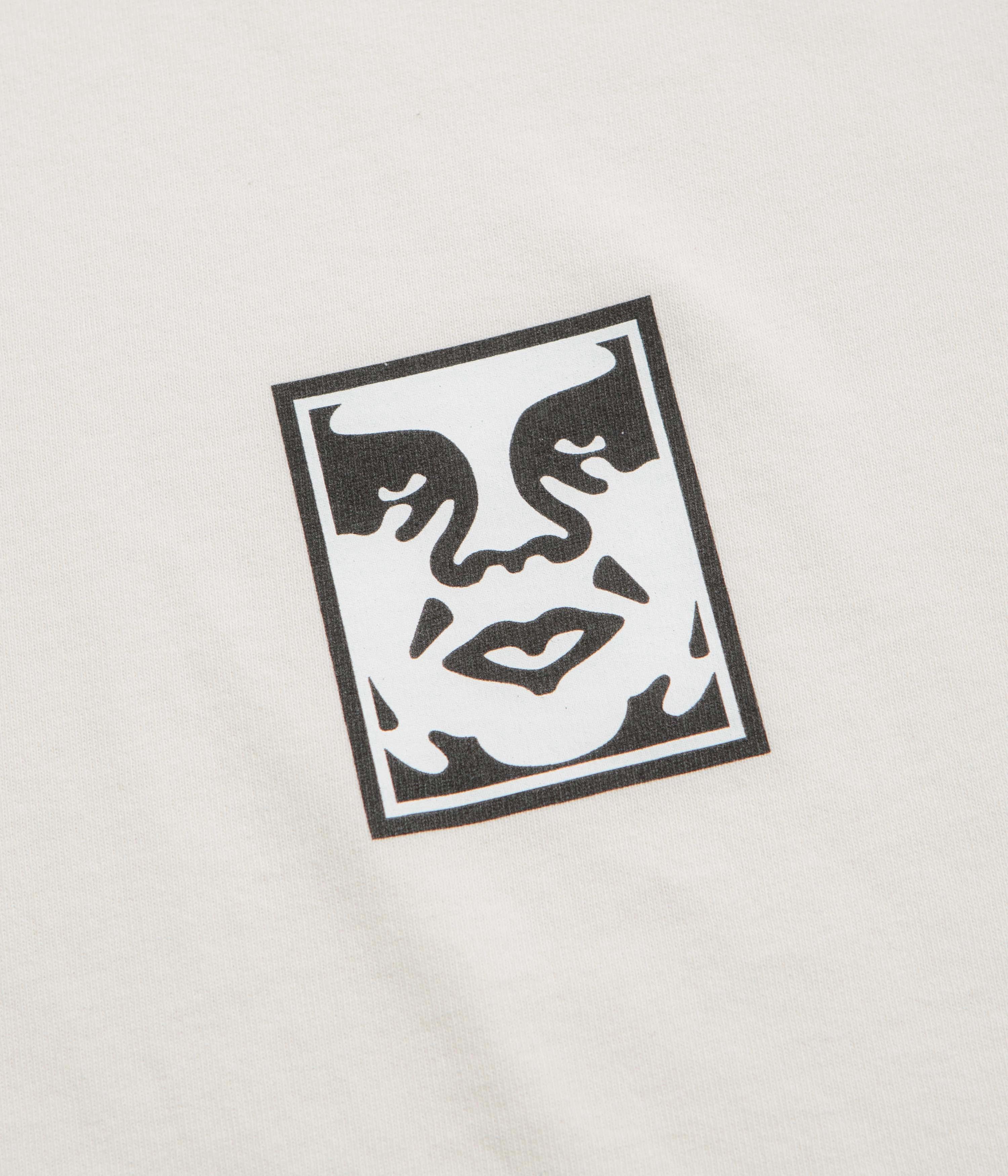Eco-friendly Obey Icon Face T-Shirt - Pigment Chalk