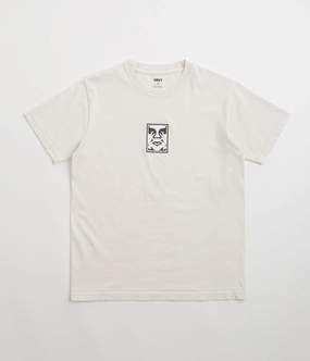 Obey Icon Face T-Shirt - Pigment Chalk Minimalist Layer