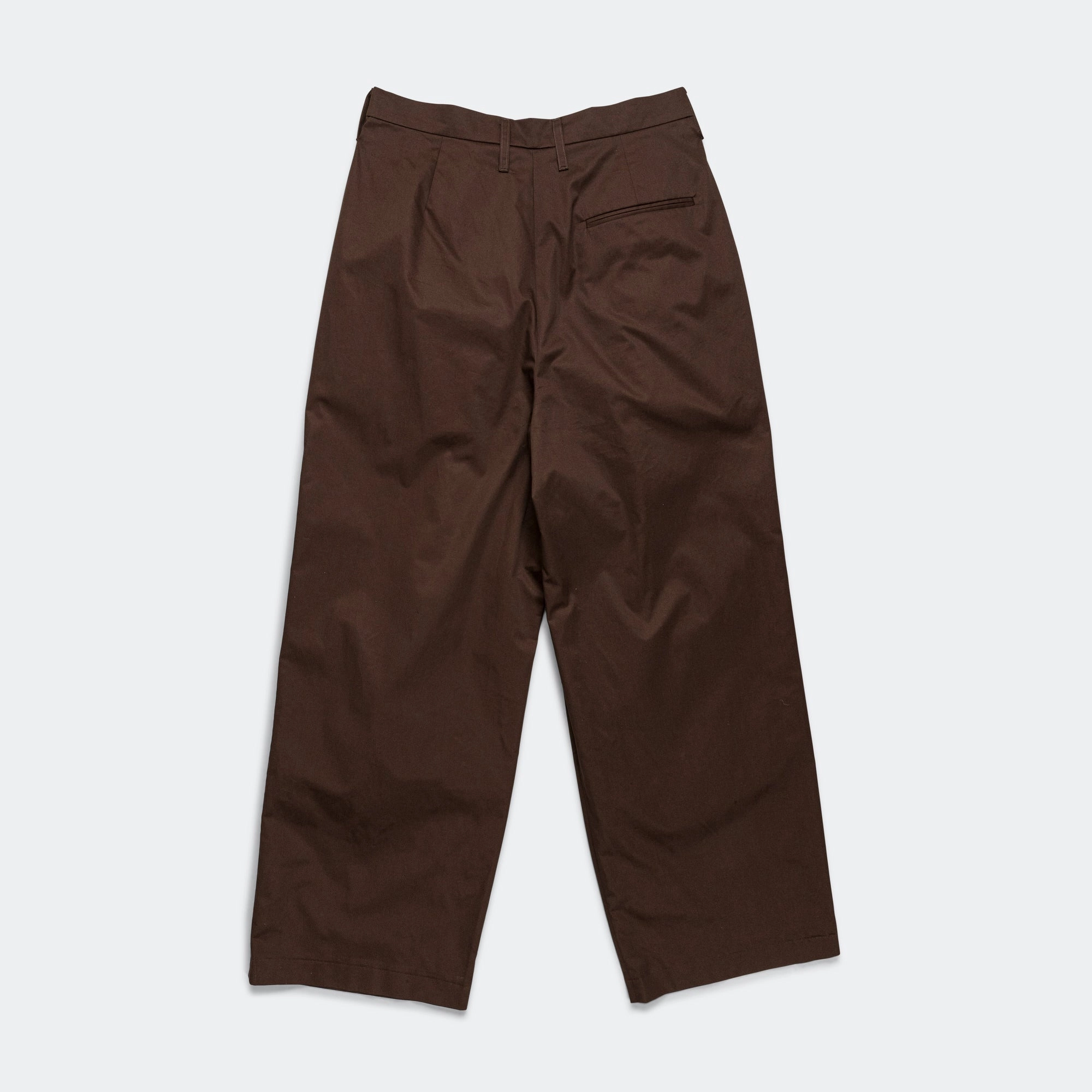 Suit Pants - Cotton Twill Suiting Brown Perfect Look Soft Material