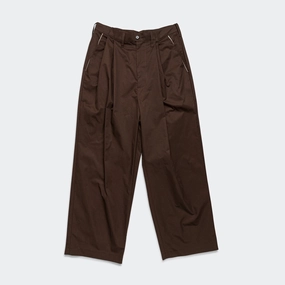 Lightweight Feel Casual Chic Suit Pants - Cotton Twill Suiting Brown