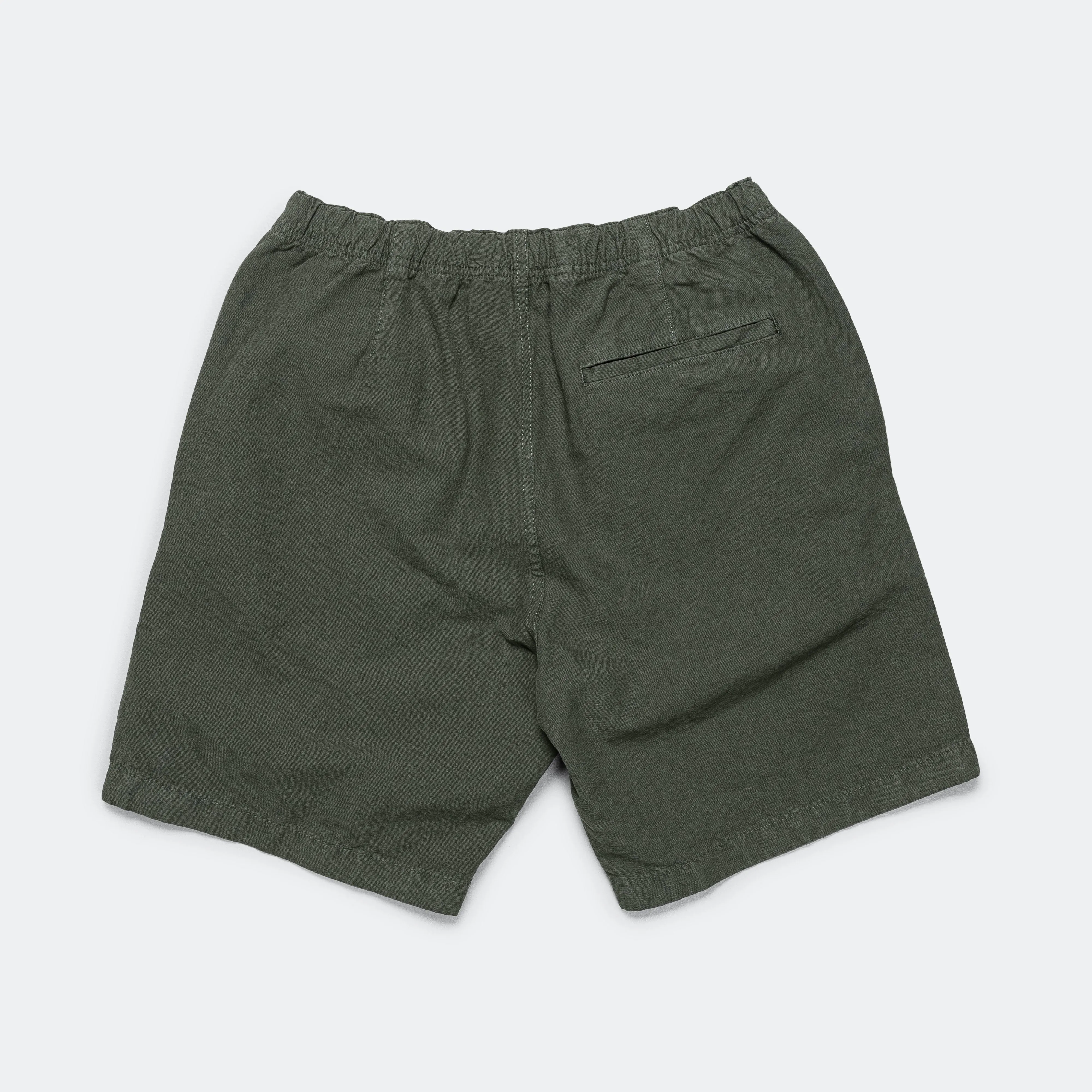 Ezra Cotton Linen Short - Spruce Green Stylish Fit Travel Shorts