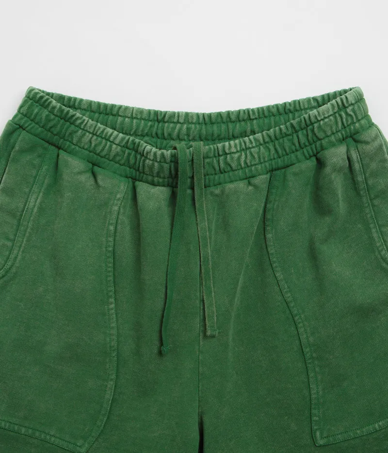 Dime Cyclone French Terry Shorts - Evergreen Snow Washed MultiPocket Design