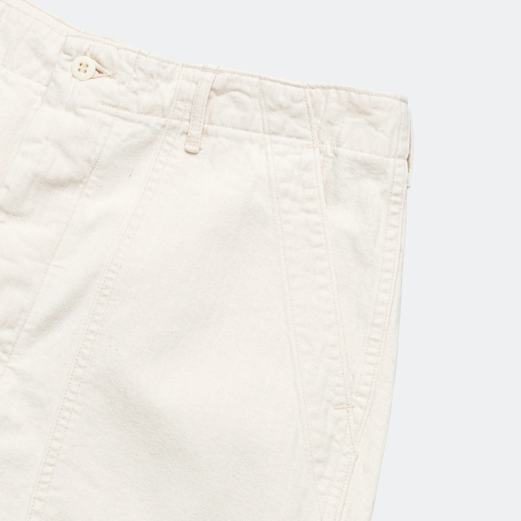 Summer Fatigue Shorts - Ecru Metallic accents