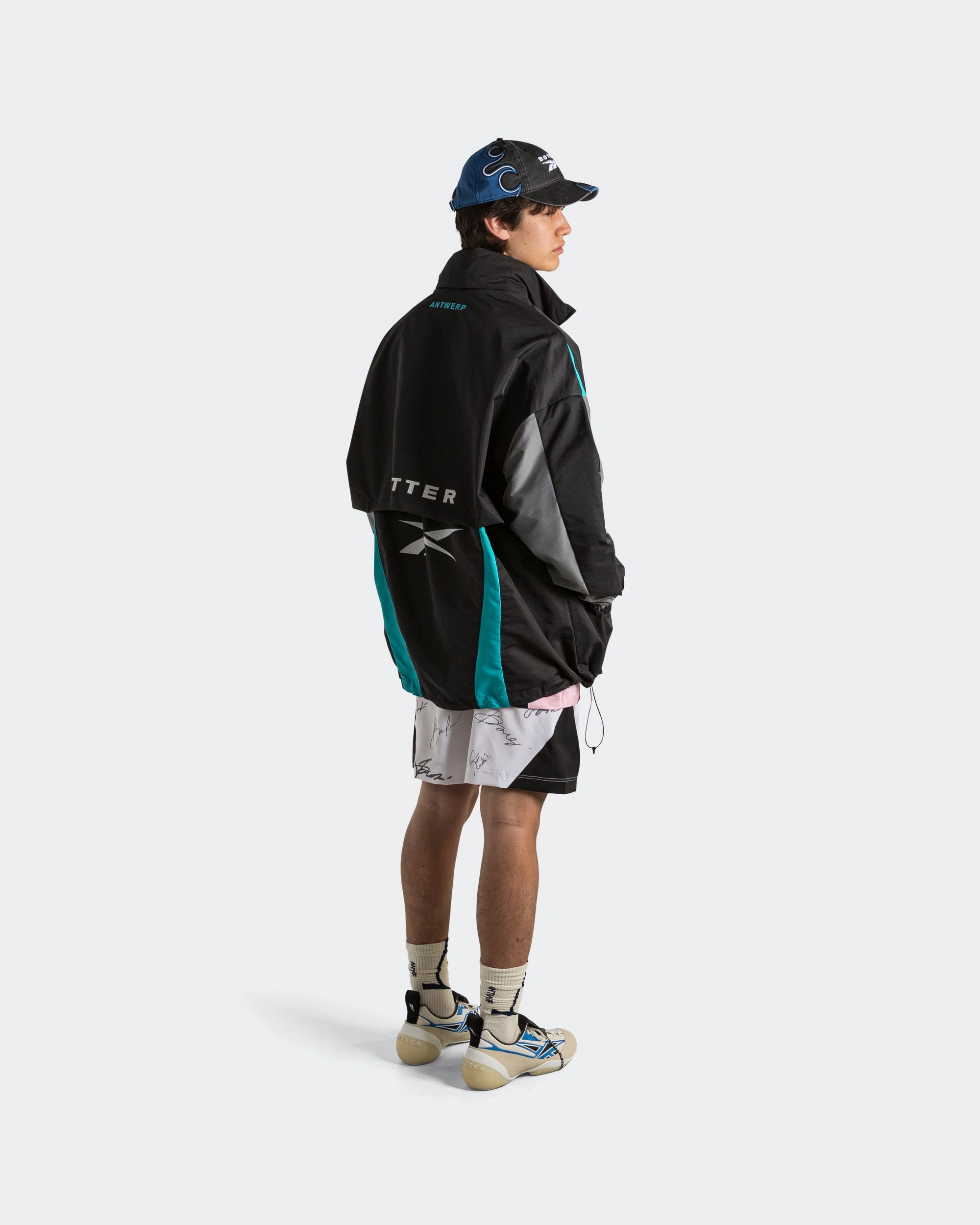 Summer Bench Jacket x Botter - Grey/Aqua Blue ReinforcedStressPoints