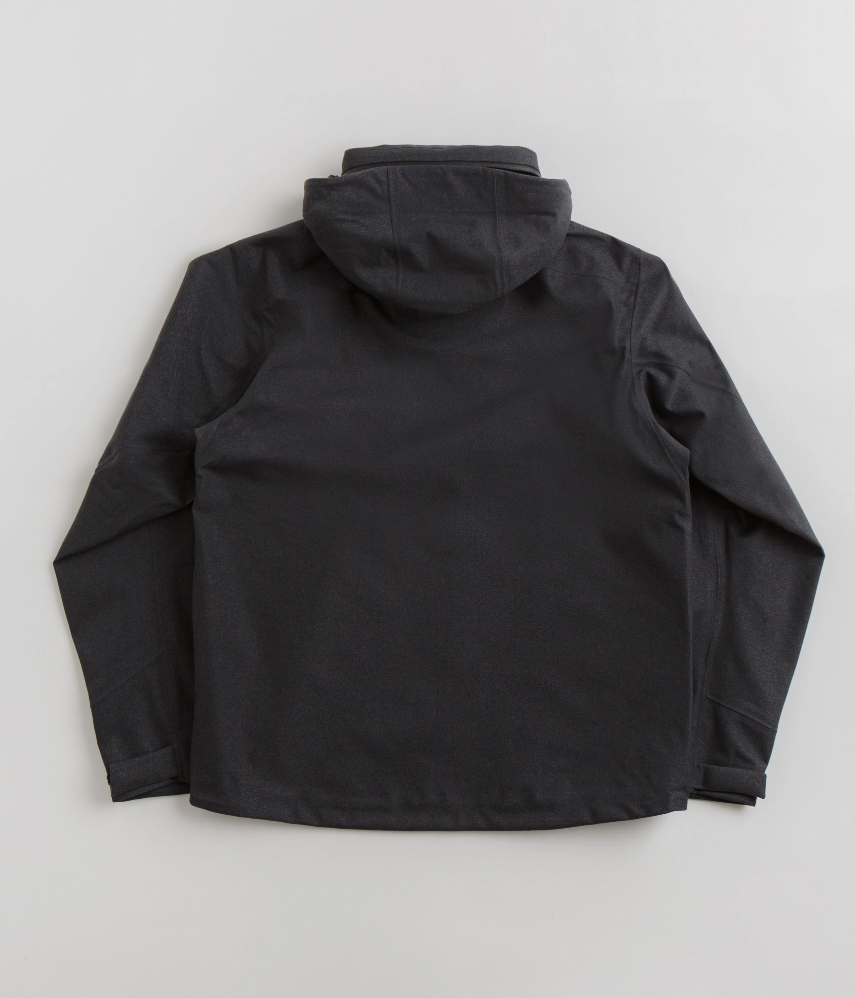 Stylish Shield Norse Projects Textured Twill Gore-Tex 3L Stand Collar Jacket - Charcoal Grey