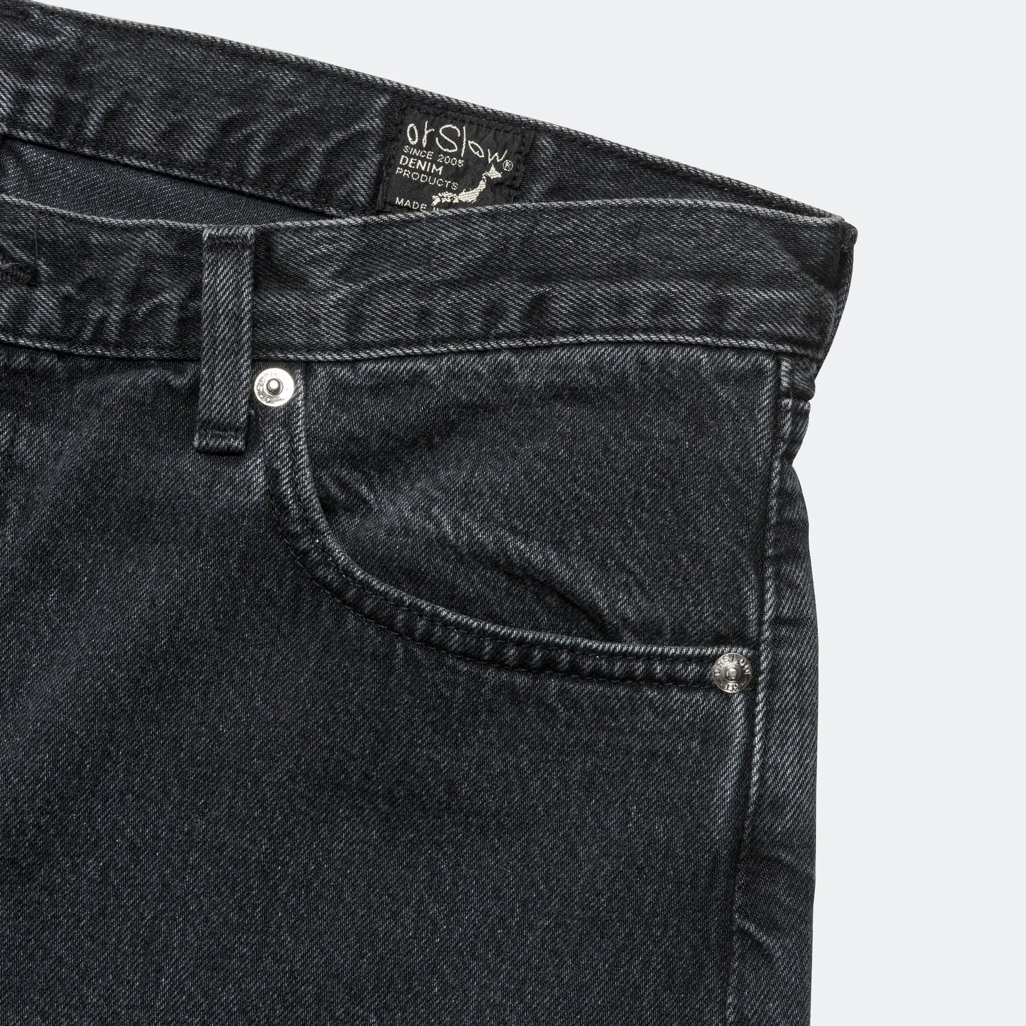 back-to-school Home Style Super Dad Fit Shorts - Black Denim Stone