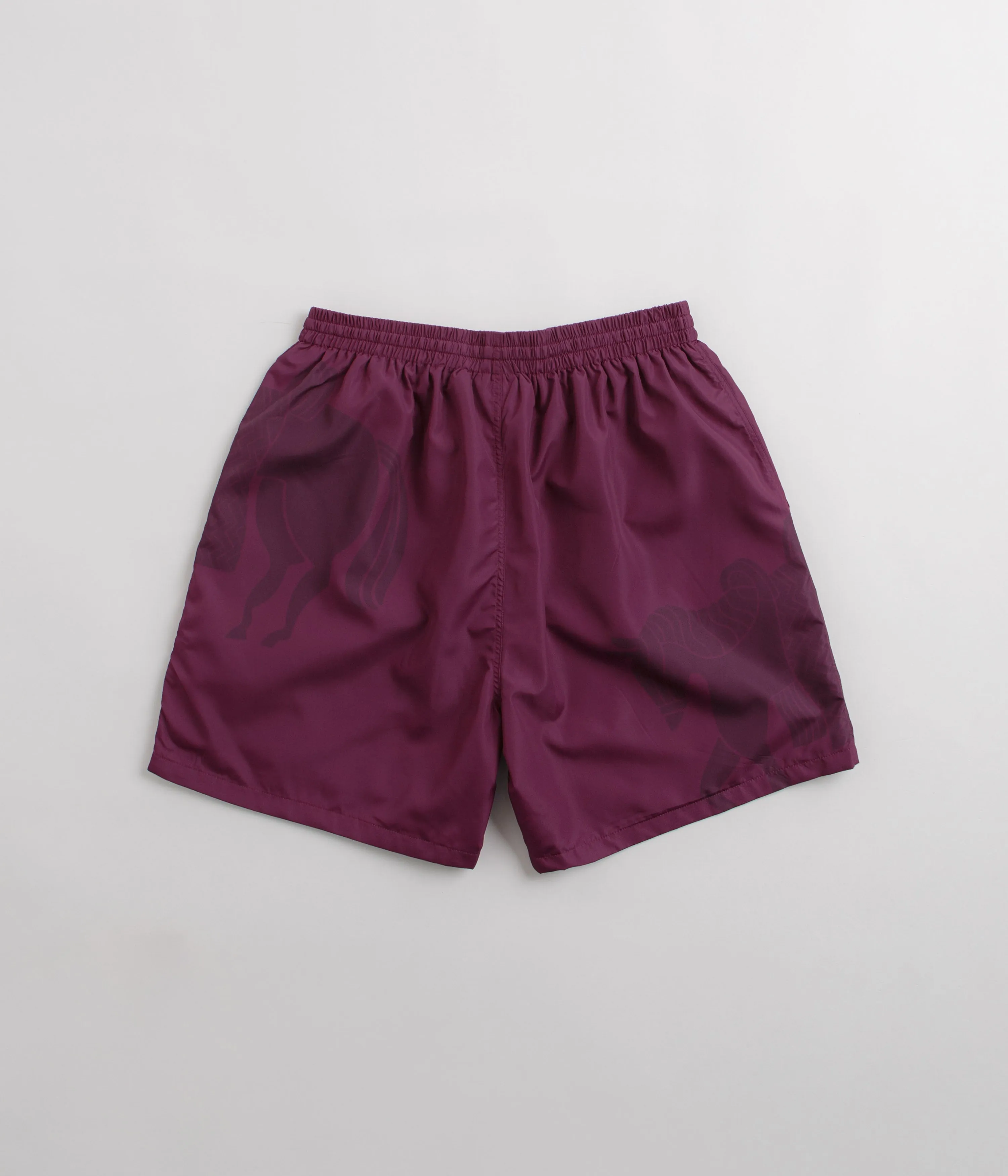by Parra Short Horse Shorts - Tyrian Purple Tennis shorts jewelry
