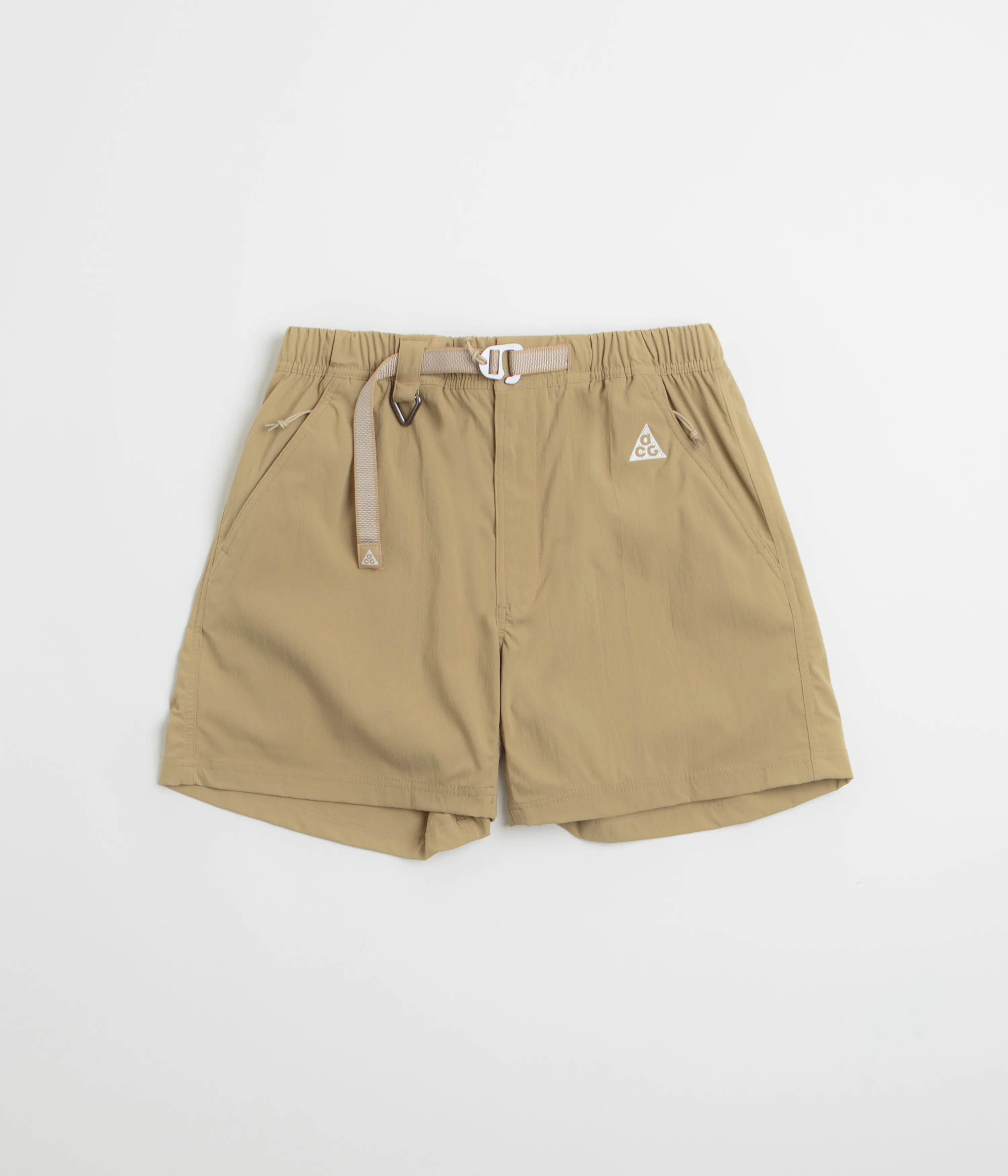 Mesh Ventilation Zones kids' style Nike ACG Hiking Shorts - Parachute Beige / Summit White