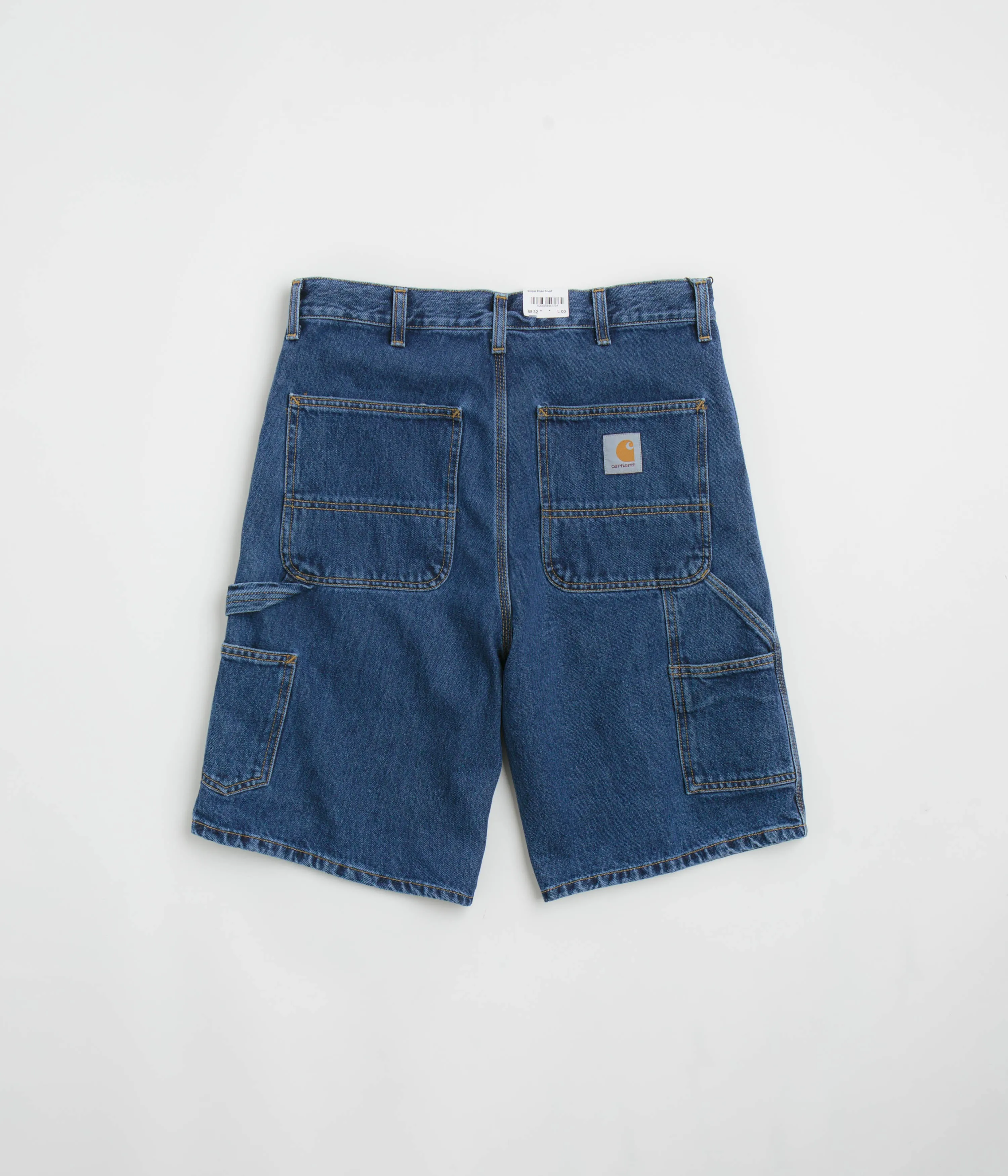 Casual Shorts Reinforced Hems Carhartt Single Knee Shorts - Stone Washed Blue