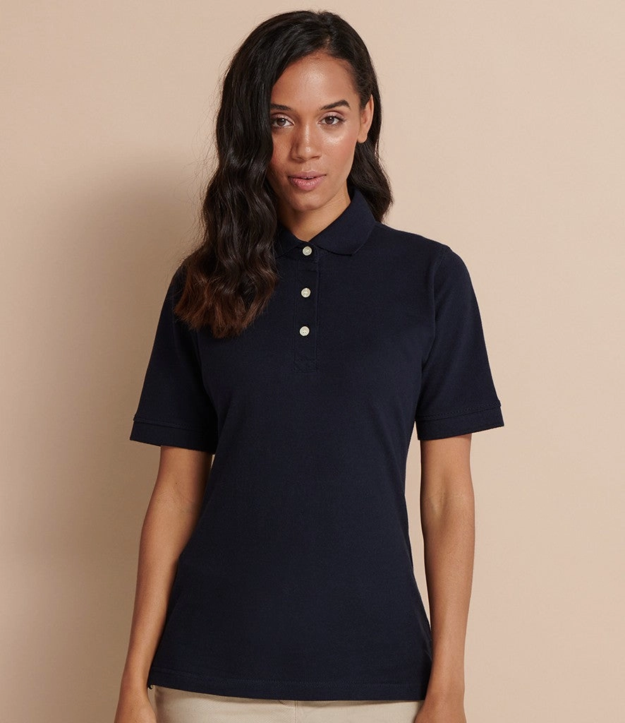 Ladies Classic Cotton Polo Shirt | BLACK AntiPilling Technology AntiFade Technology