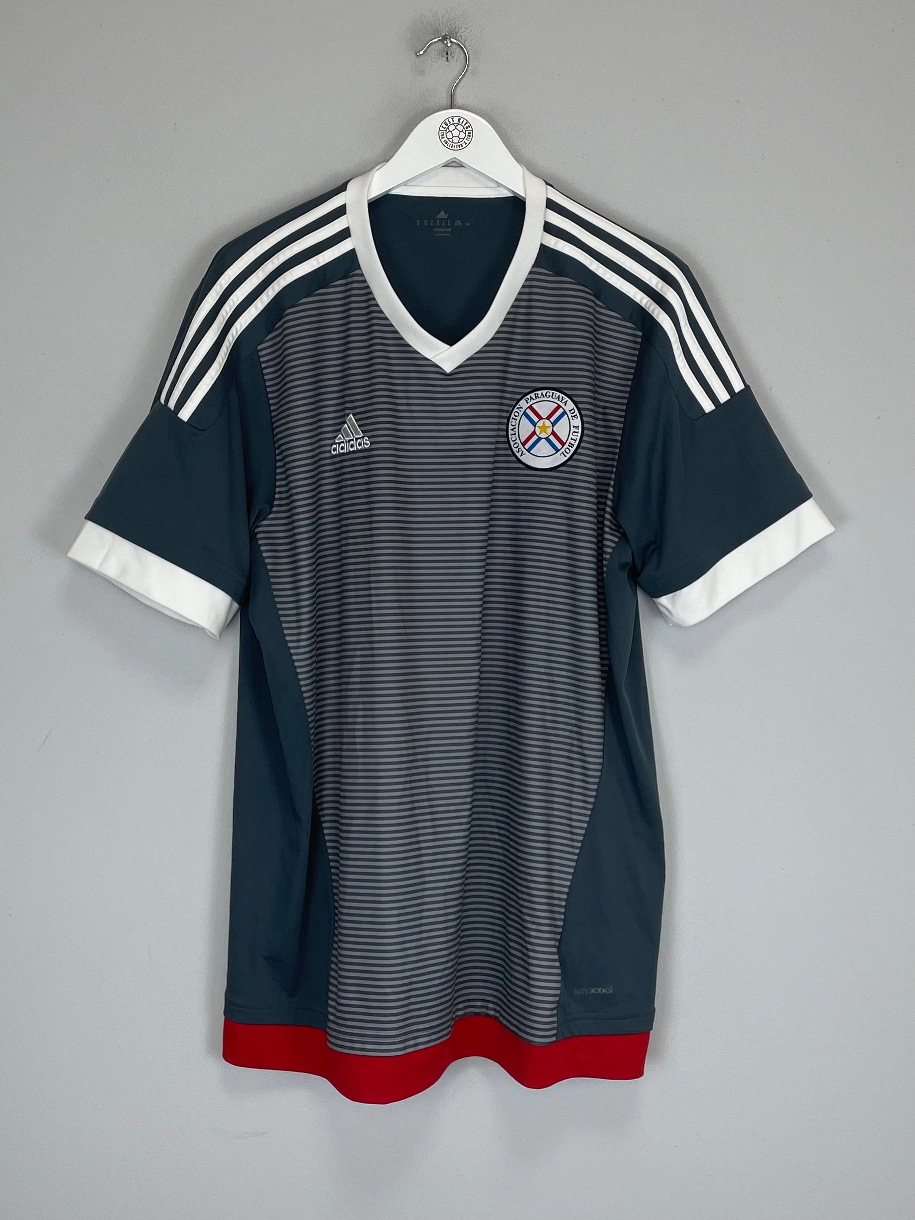 2015/16 PARAGUAY AWAY SHIRT (XL) ADIDAS Bonded Armhole Seamless Stitching Design