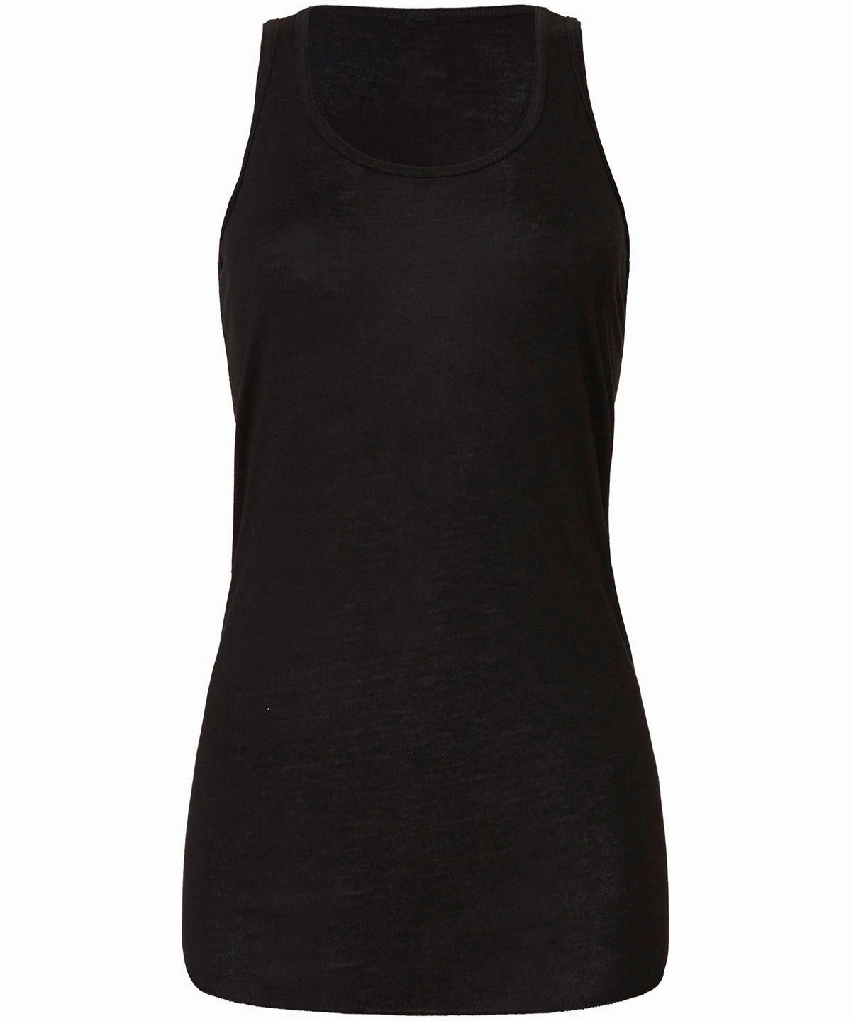 Flowy Racerback Tank Top | BLACK Low - end