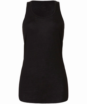 Flowy Racerback Tank Top | BLACK Low - end