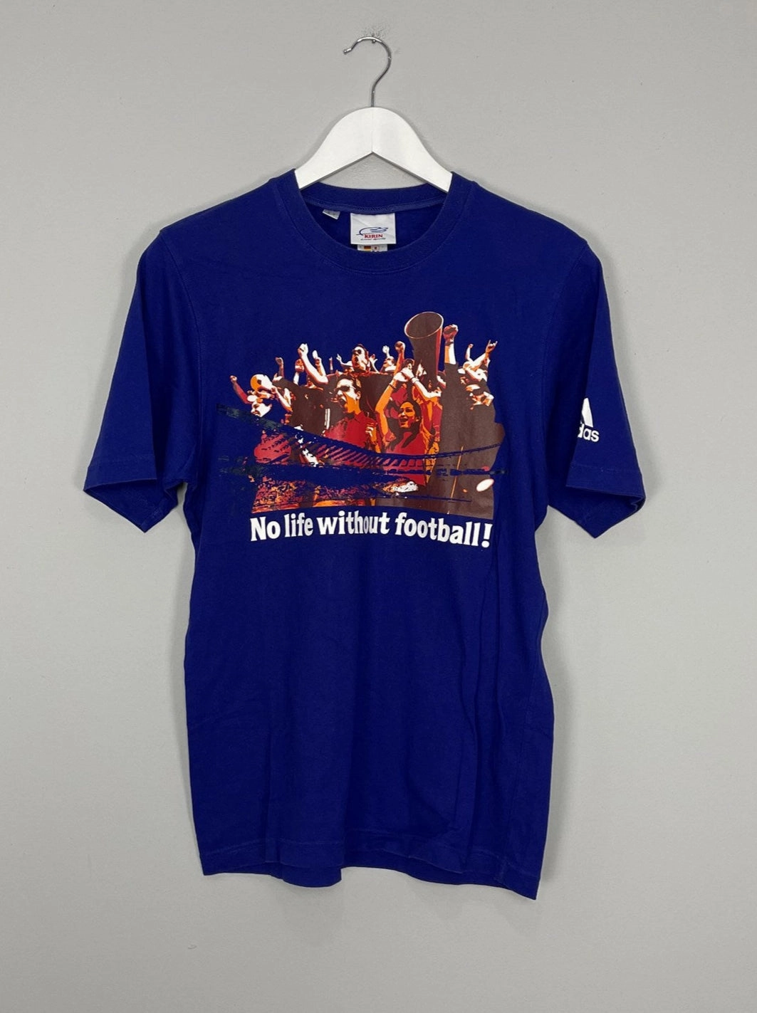 All Season Training Ready Gear 2003 JAPAN ADIDAS 'NO LIFE WITHOUT FOOTBALL' LEISURE T-SHIRT (S)