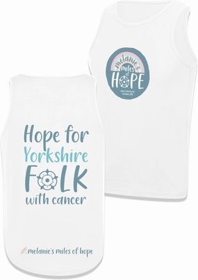 Melanie's Miles Of Hope Unisex Vest - White Emergency response Layered Cut