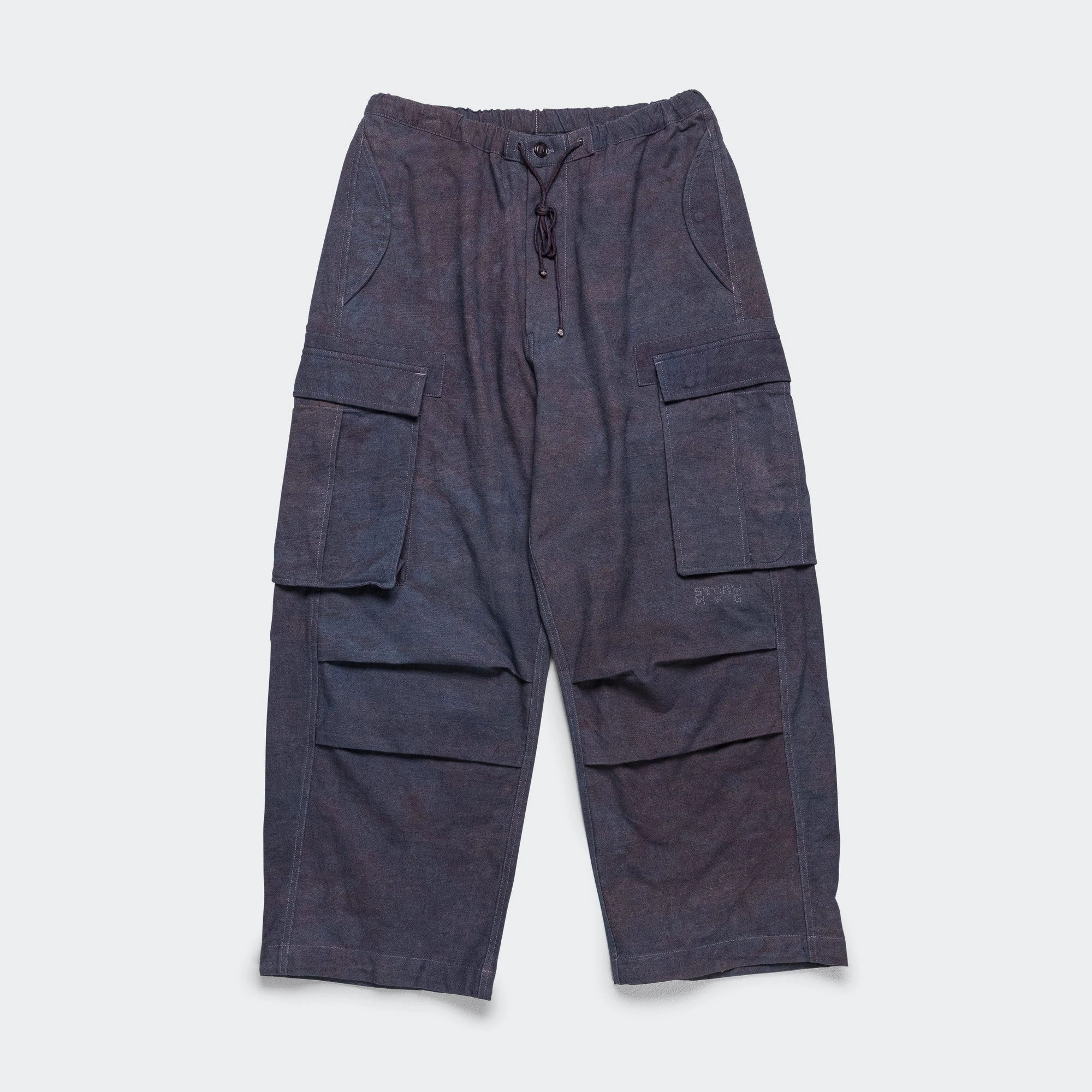 FrictionResistantEdging Loose cut Peace Pants - Purple Slub