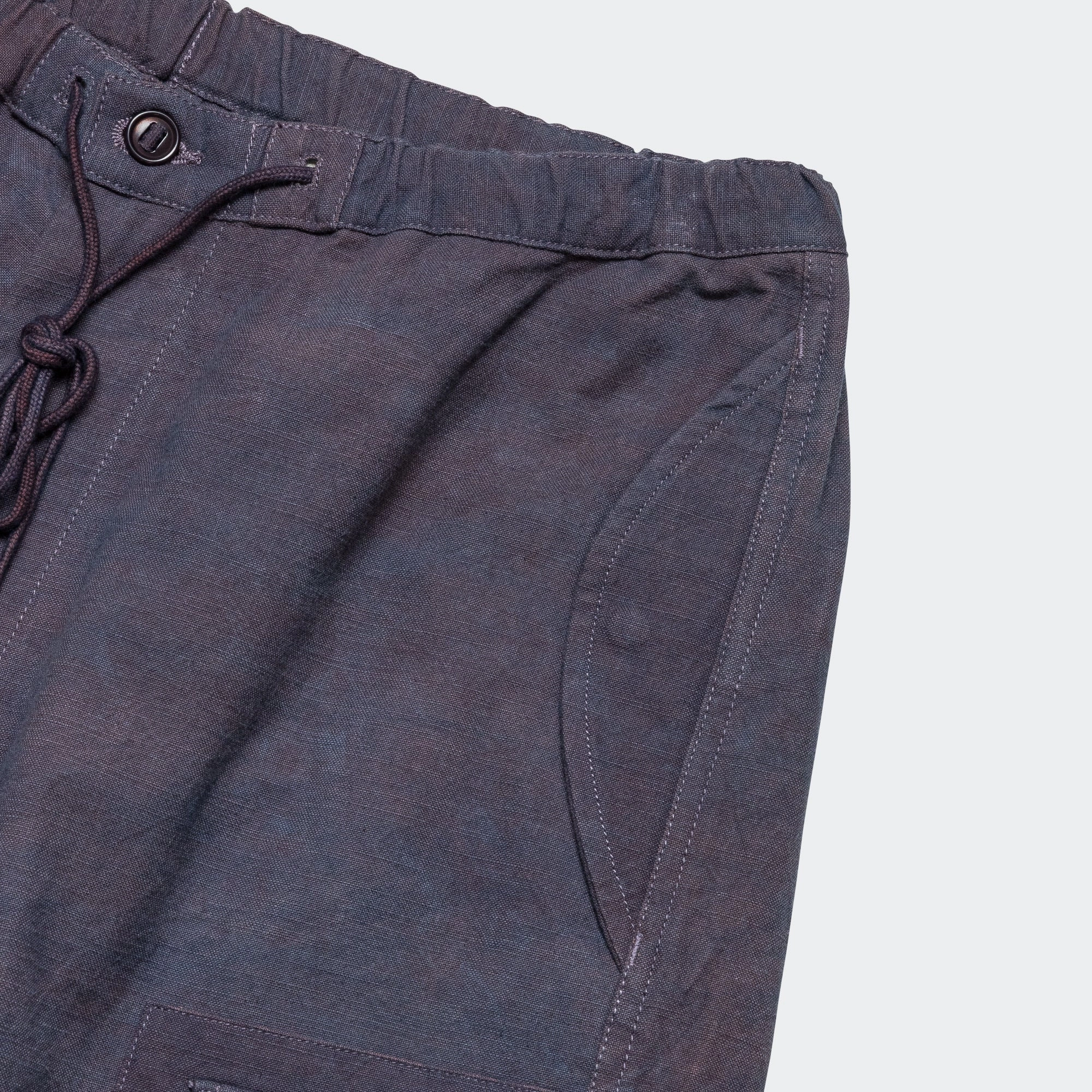 Flexible Waistband Thermal Regulating Peace Pants - Purple Slub