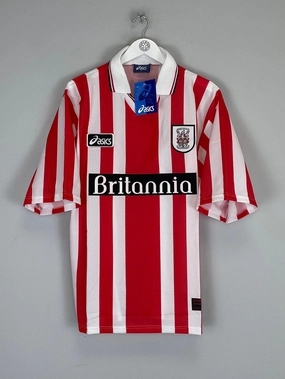 Classic Crew Neck Design Non Chafing Neckline 1997/98 STOKE CITY *BNWT* HOME SHIRT (L) ASICS