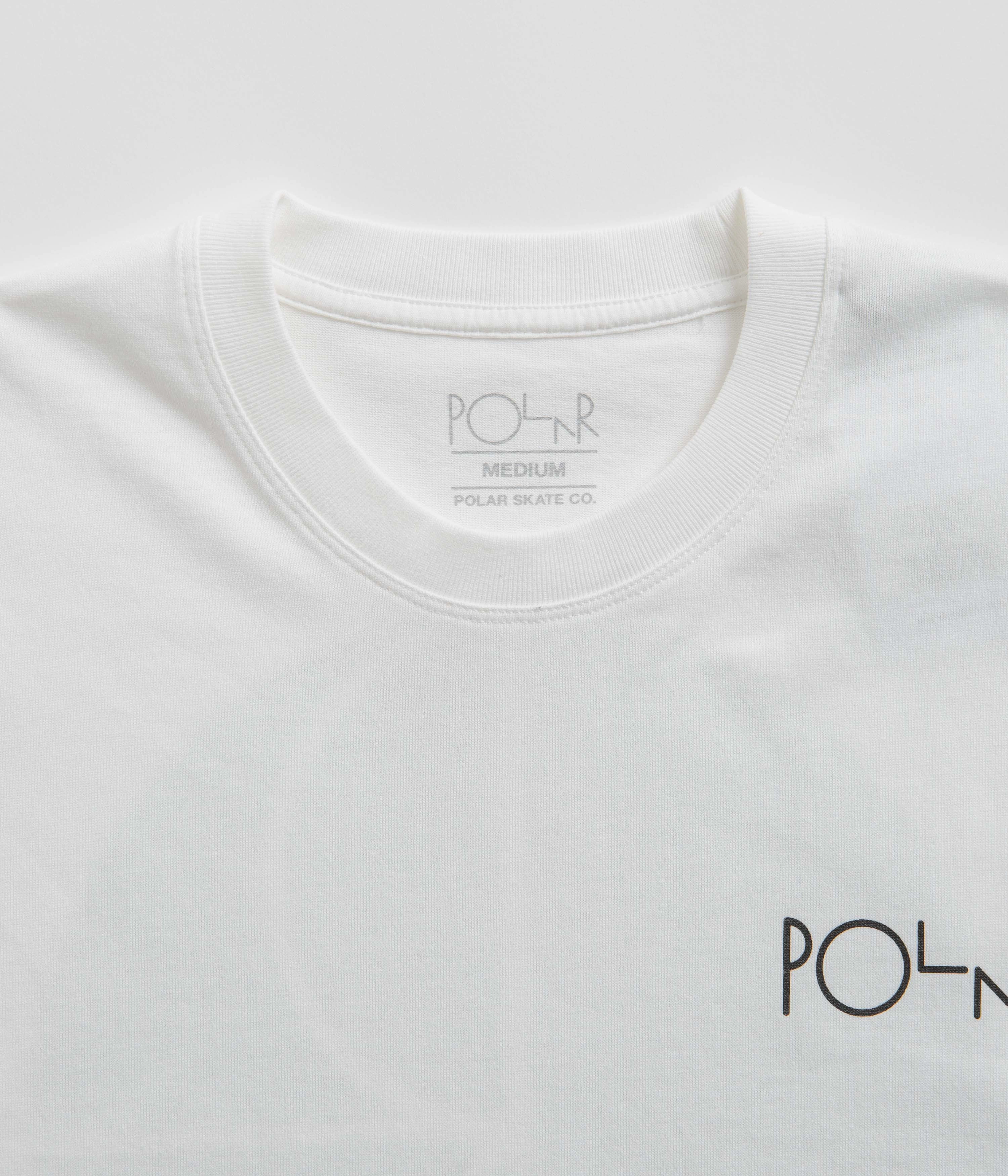 Polar Fill Logo T-Shirt - White / Black sequined details