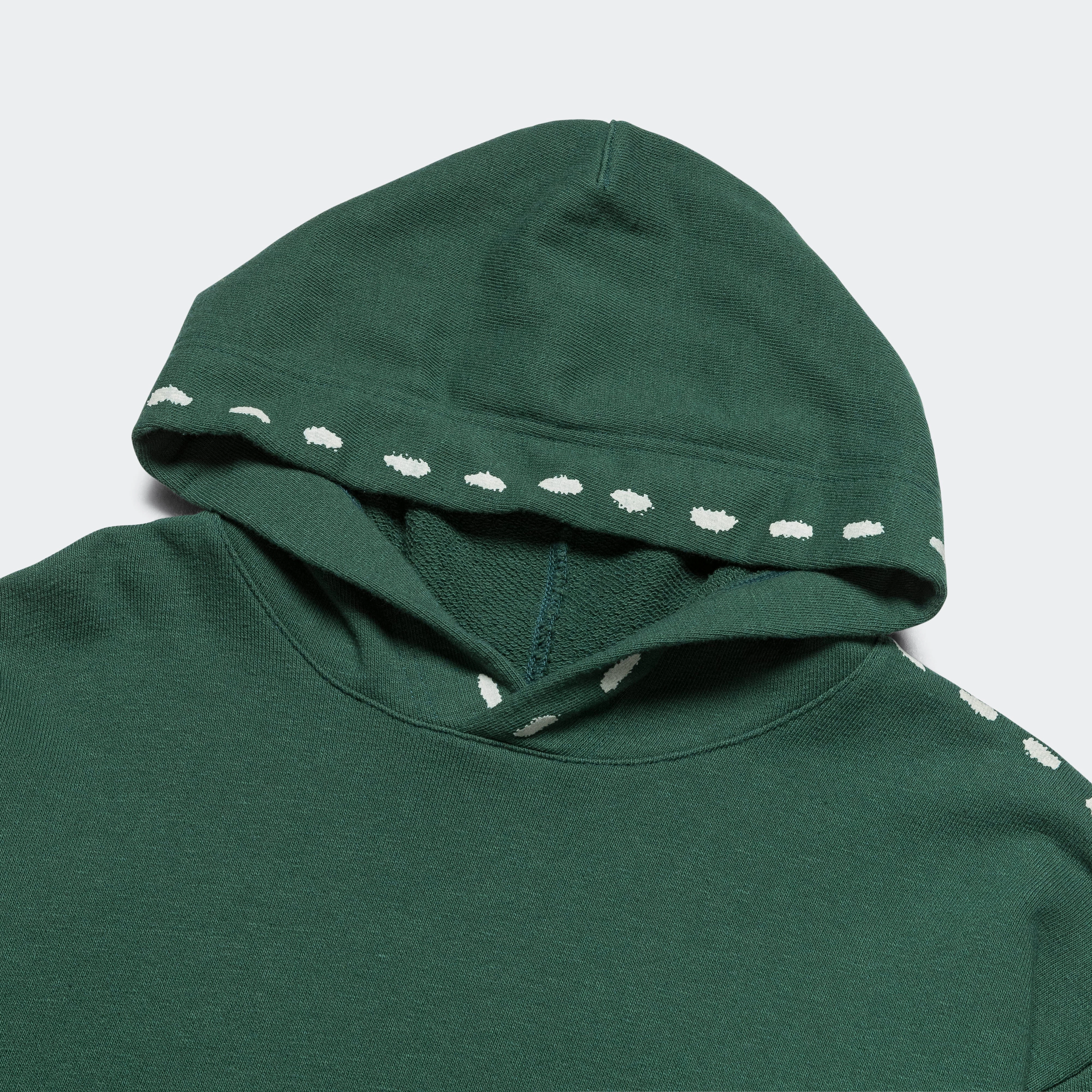 Fleece Fashion Top SWT Knit MARIONETTE Hoodie - Green