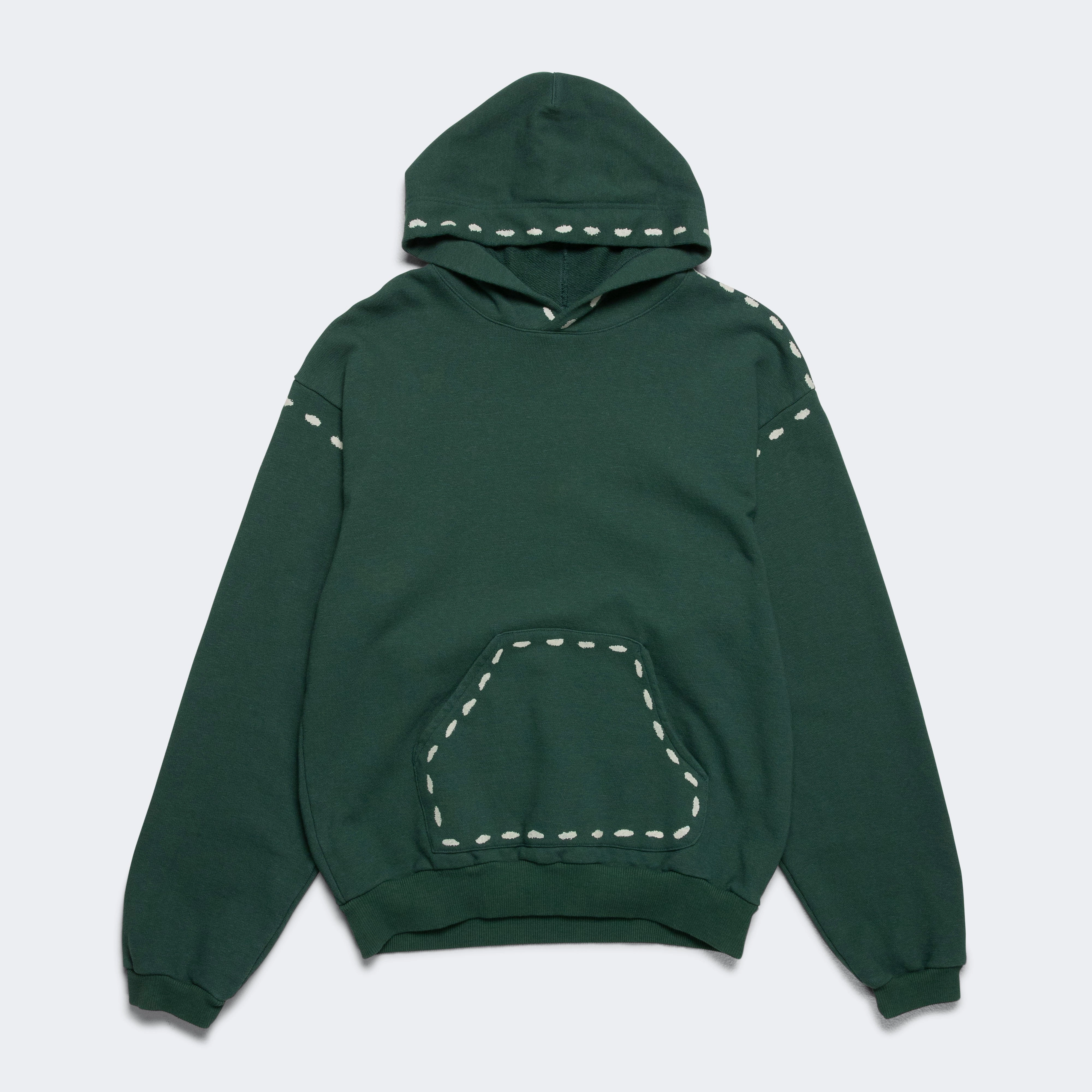 product ombre gradient Unisex Appeal SWT Knit MARIONETTE Hoodie - Green