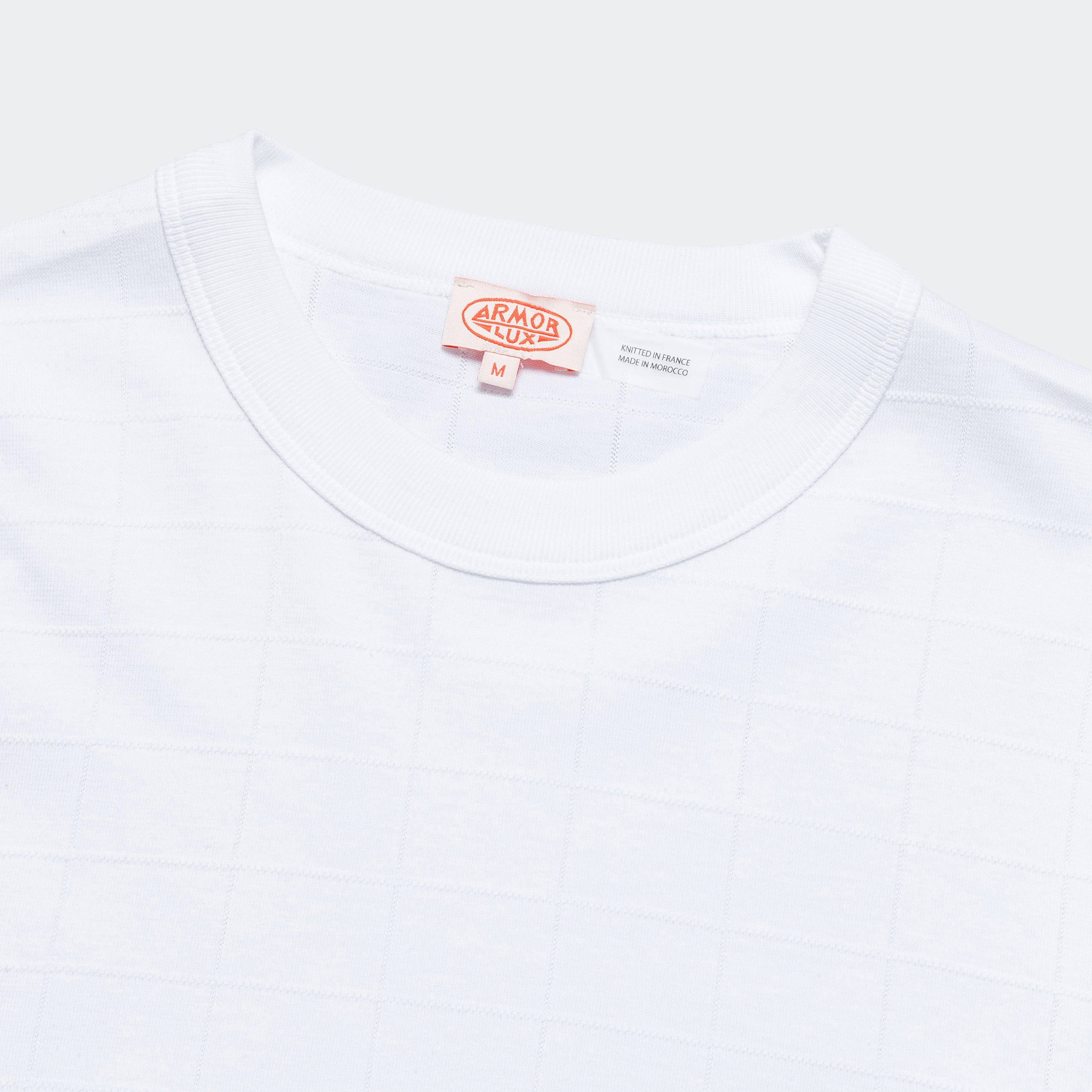 T-Shirt x UP THERE - White/Fern Green UV protection layer Ethically Sourced Cotton
