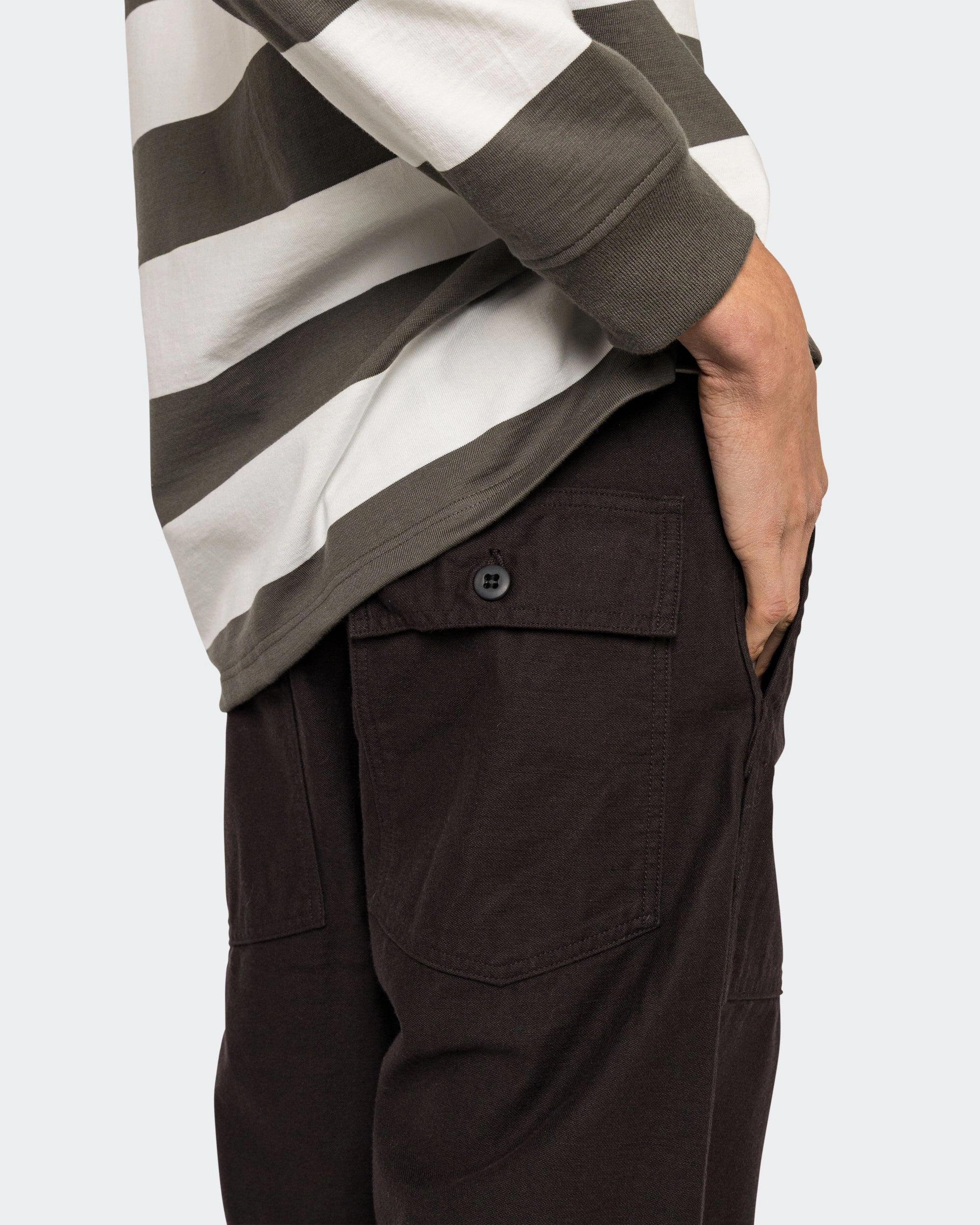 US Army Fatigue Pants (Regular Fit) - Black Comfortable Movement