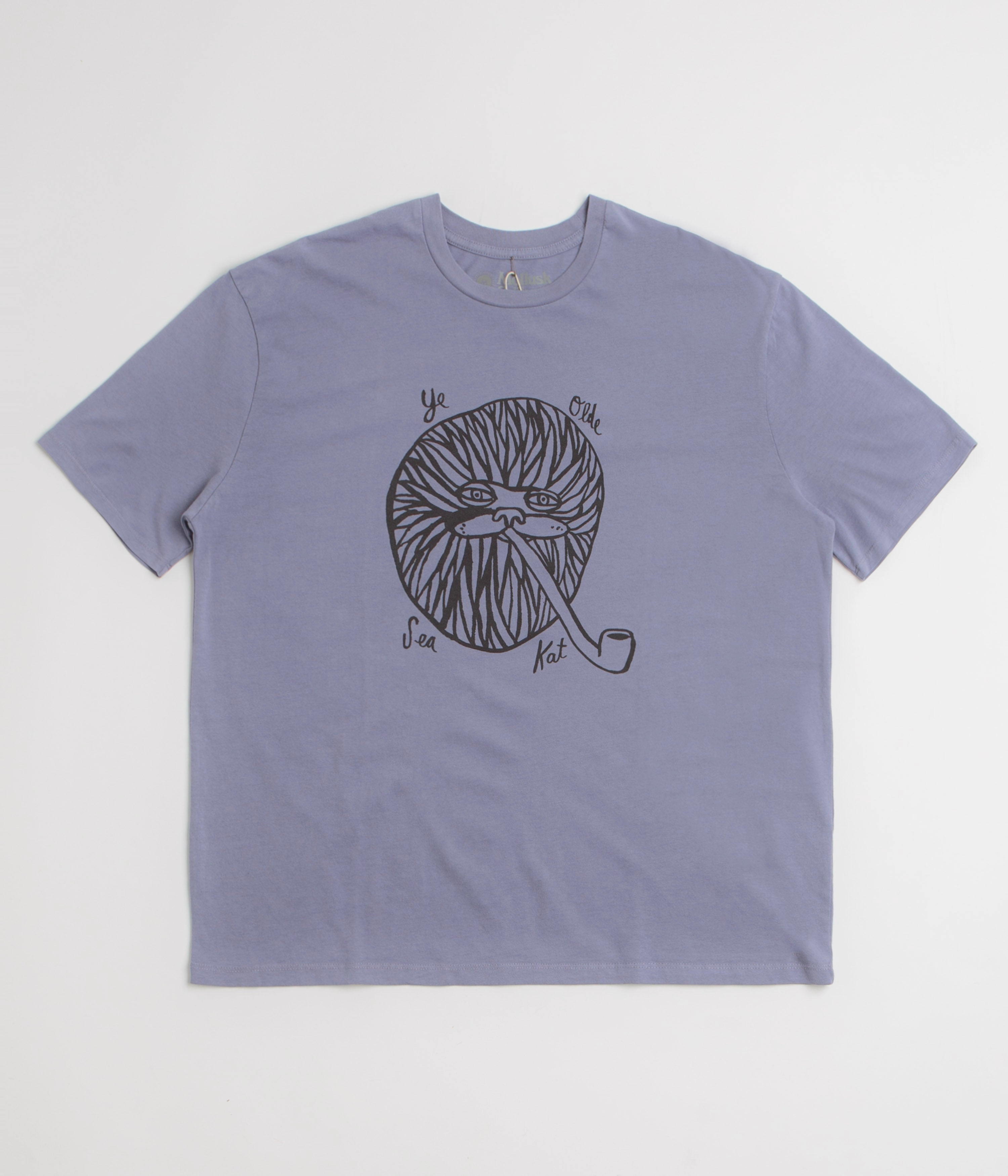 Mollusk Sea Kat T-Shirt - Lavender Blue Comfort Fit