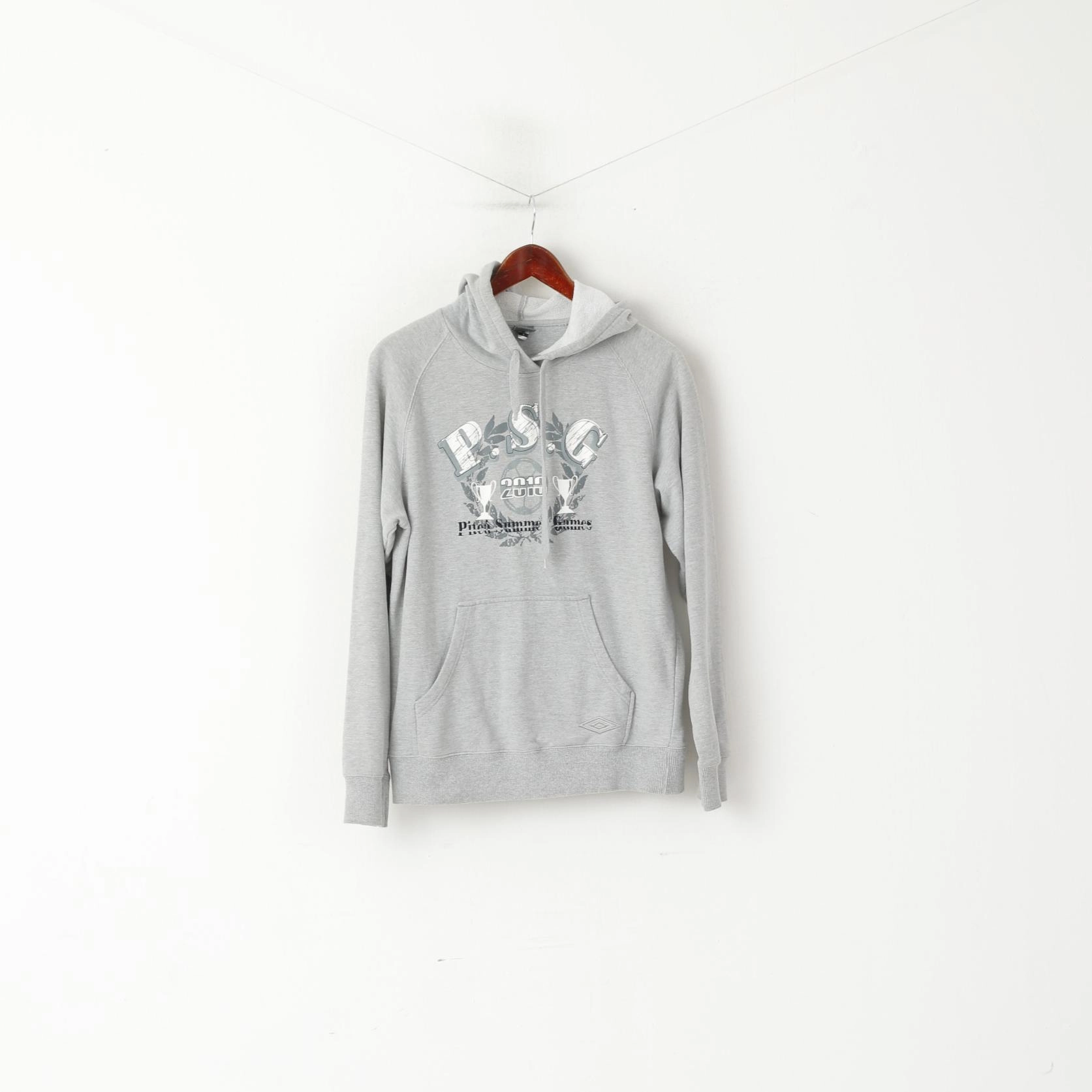 Cozy Streetwear Cozy Trend Umbro Men S Sweatshirt Gray Cotton Pitea Summer Games 2010 Sport Hoodie Top