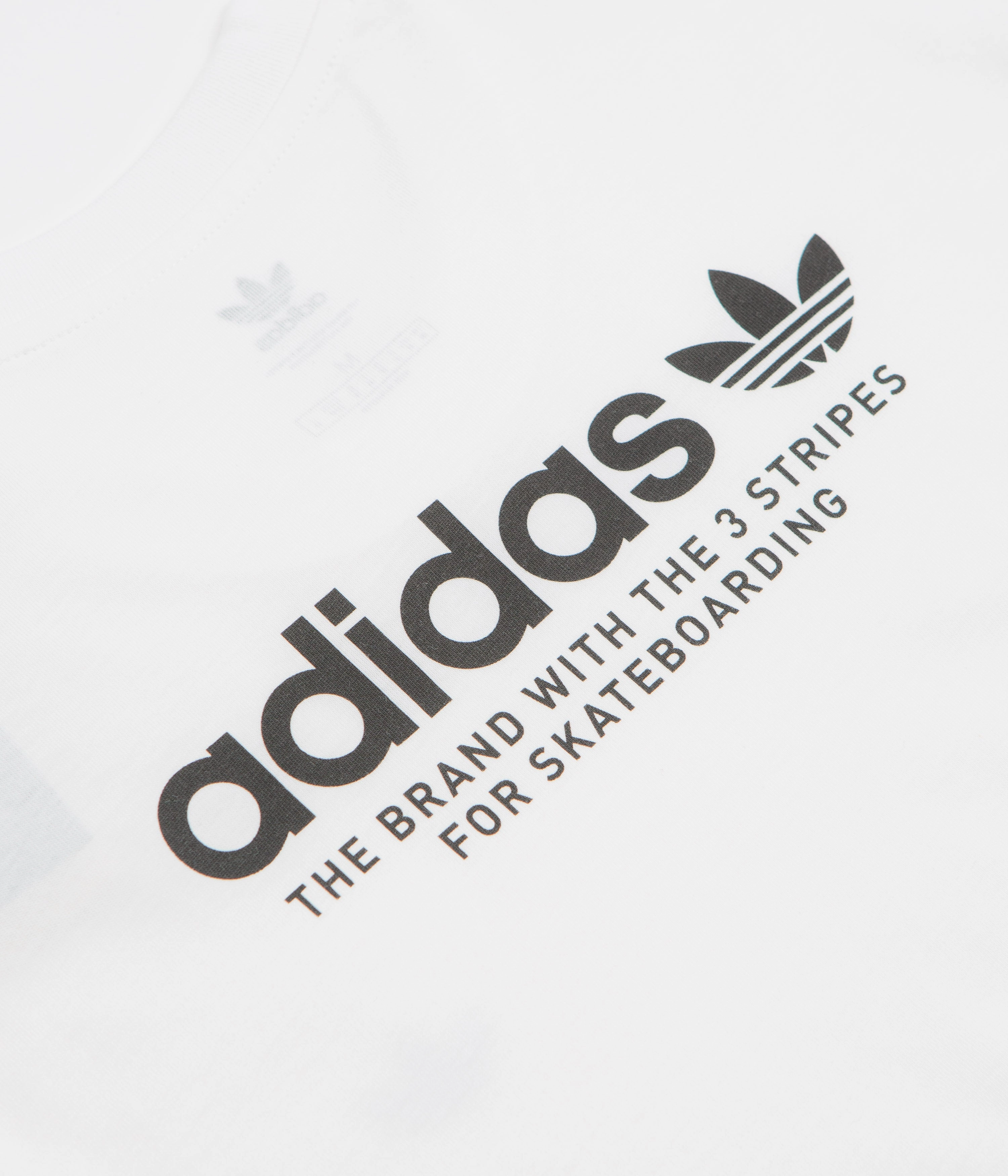 Multi Panel Design Outdoor Trend Look Adidas 4.0 Logo T-Shirt - White / Black / Black