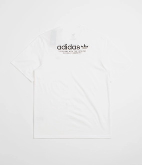 homecoming Comfortable All Day Wear Adidas 4.0 Logo T-Shirt - White / Black / Black