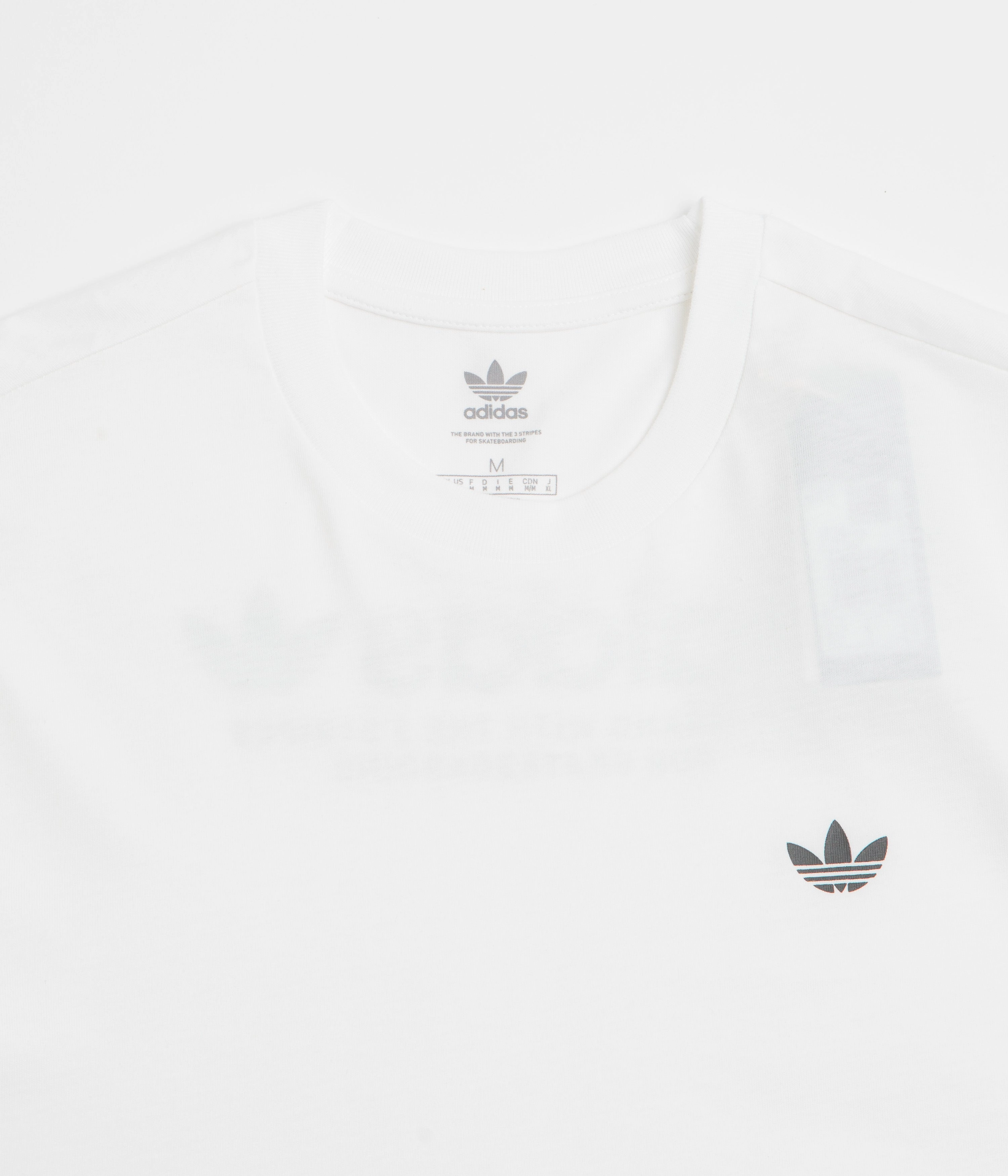 simple design Adidas 4.0 Logo T-Shirt - White / Black / Black