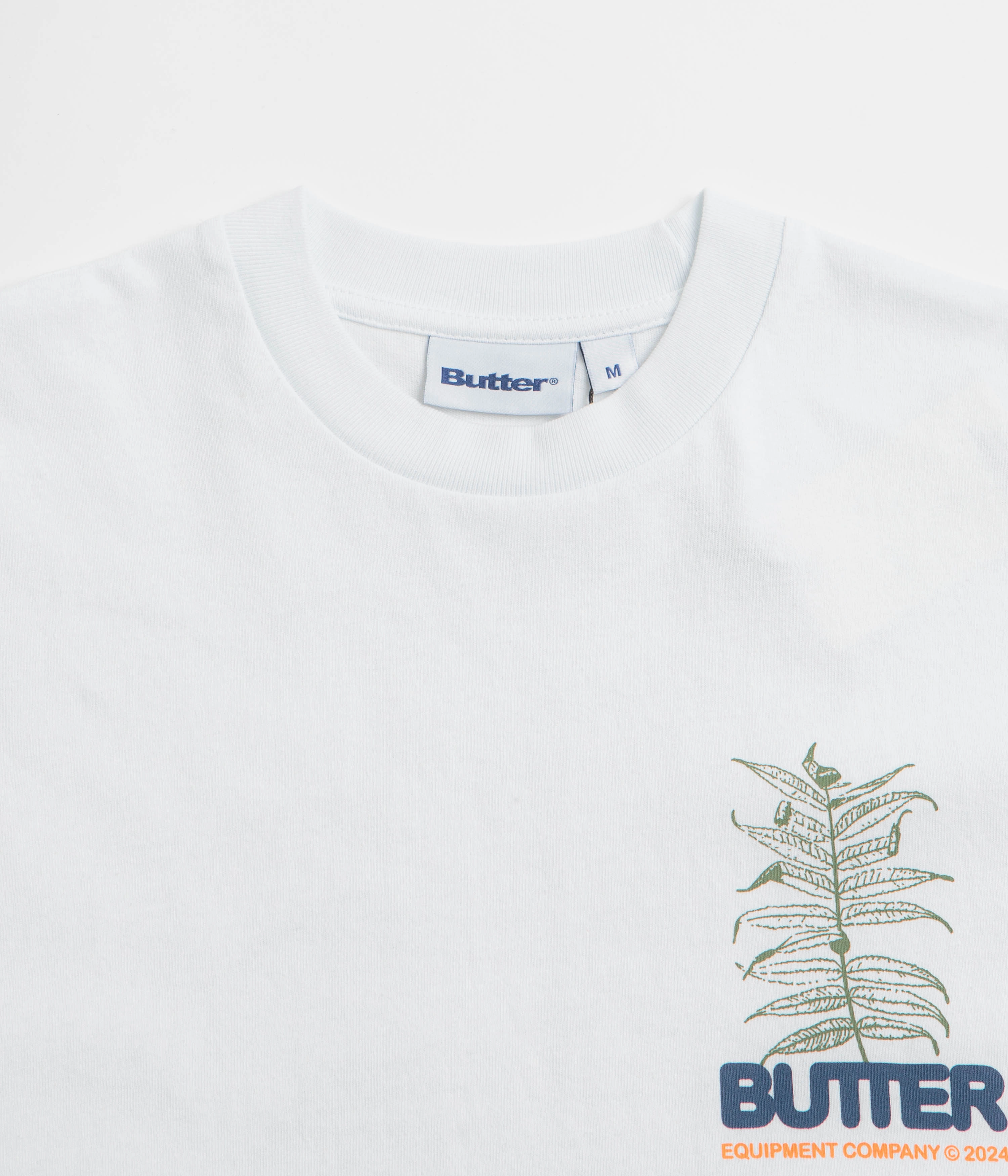 Simple Comfort Wear Durable Knitwear Butter Goods Earth T-Shirt - White