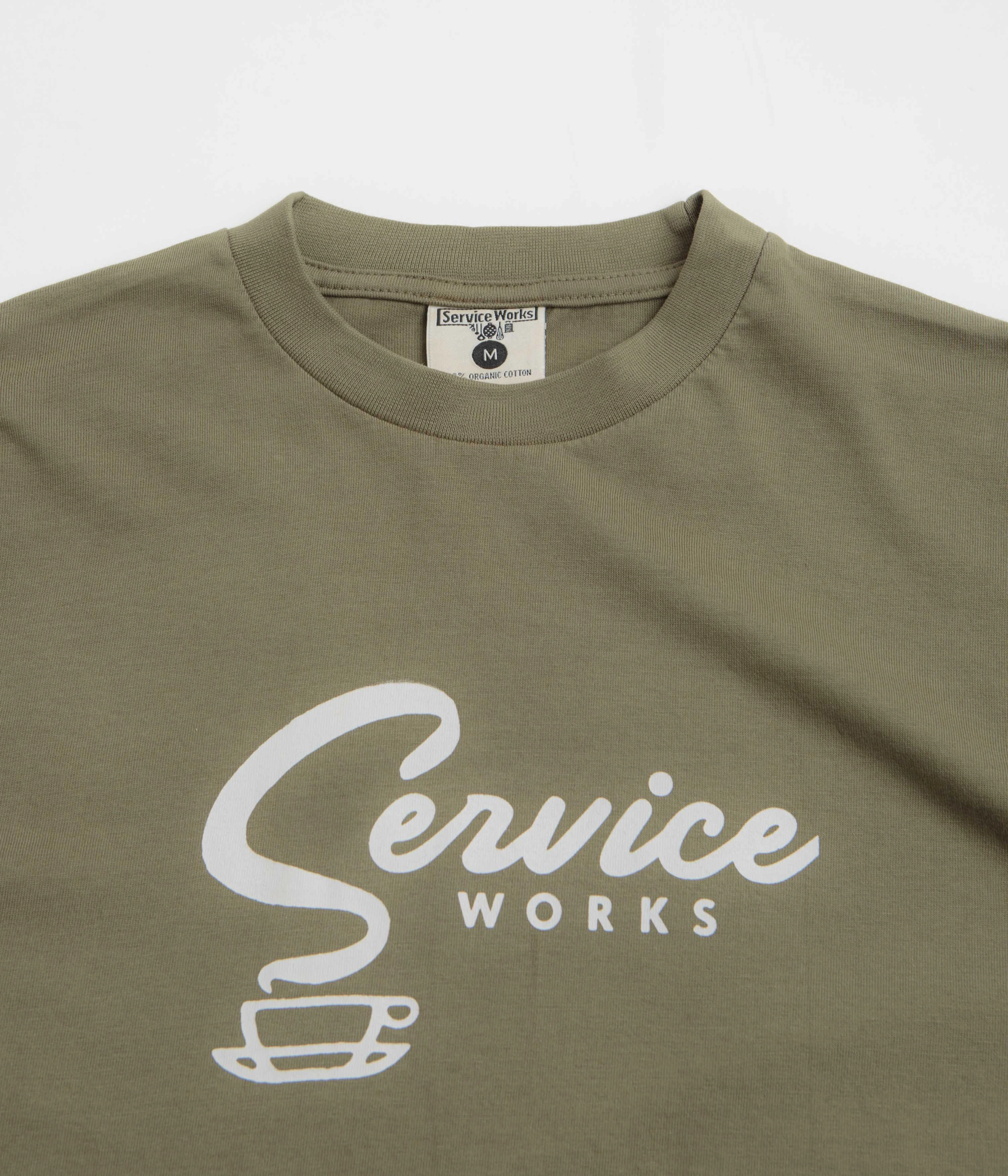 Service Works Espresso T-Shirt - Olive Chic Wear Holiday Style