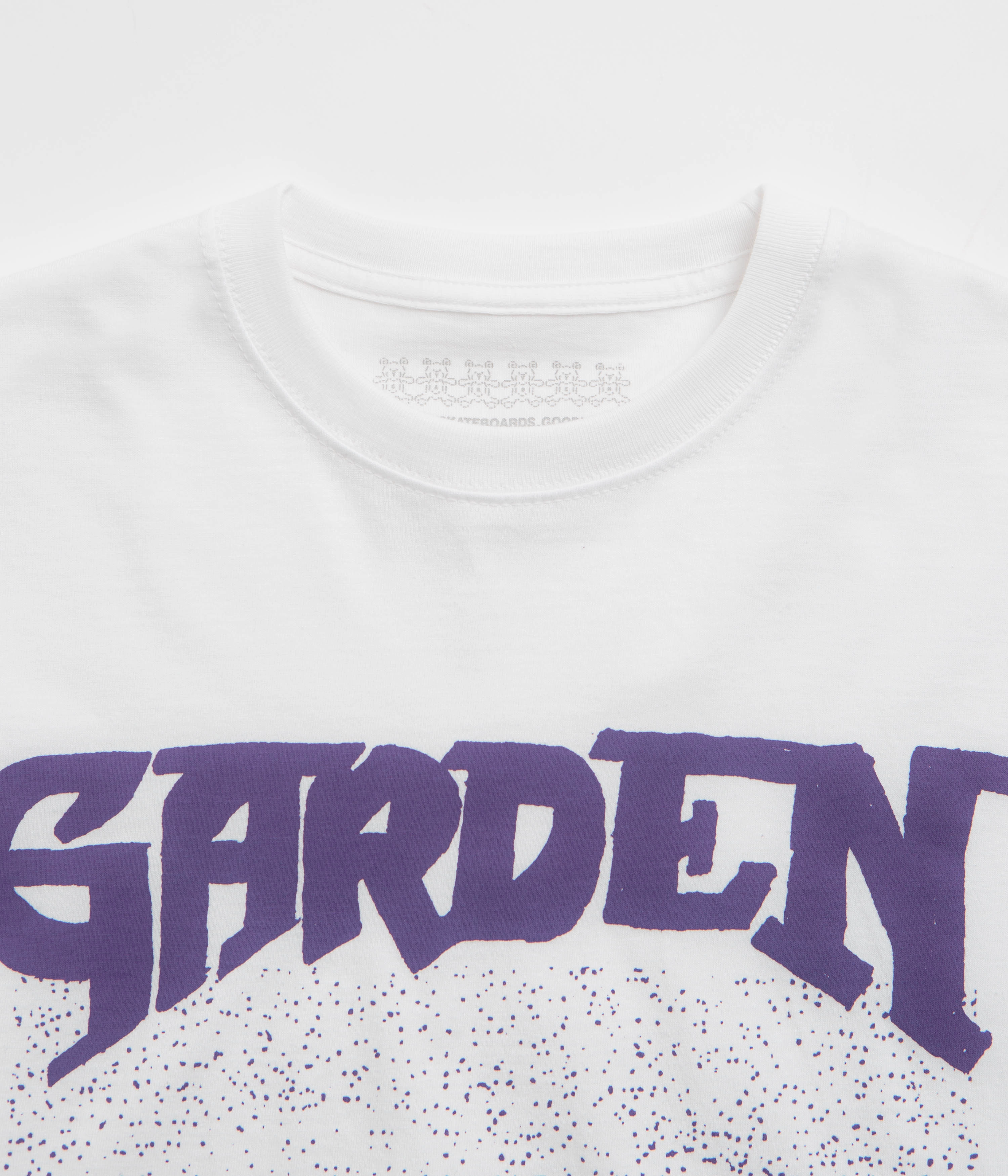 Garden Not A Race T-Shirt - White / Purple Breathable Essentials Sublimation Printed Collar