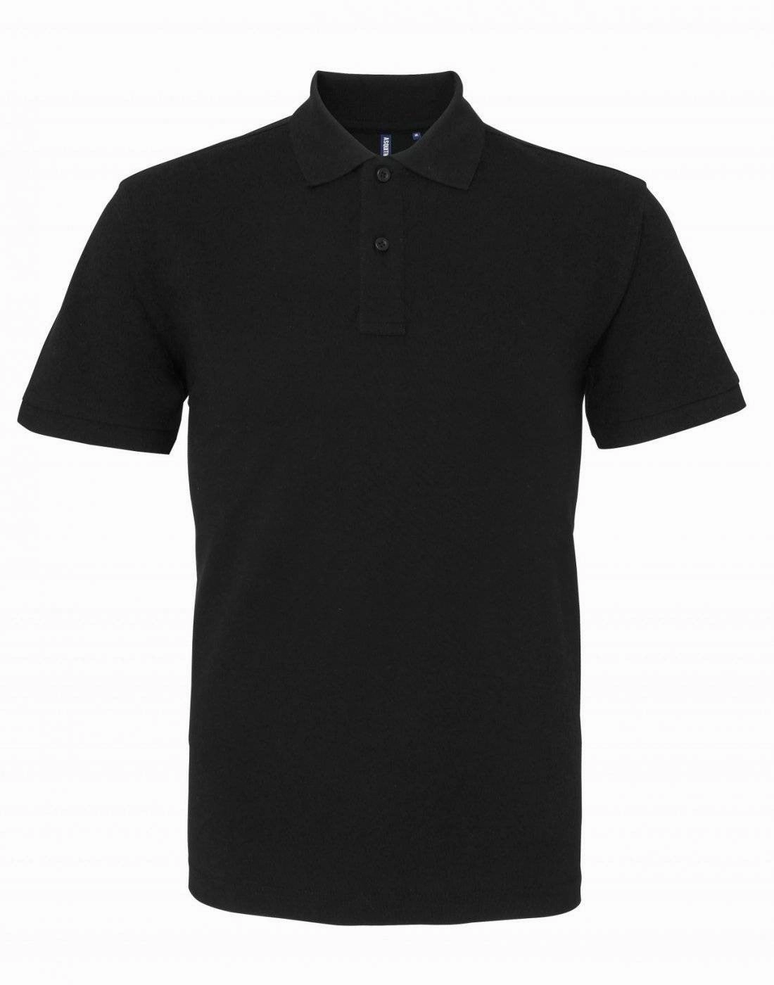 Men's Polo | BLACK Tri Blend Composition Polished Comfort