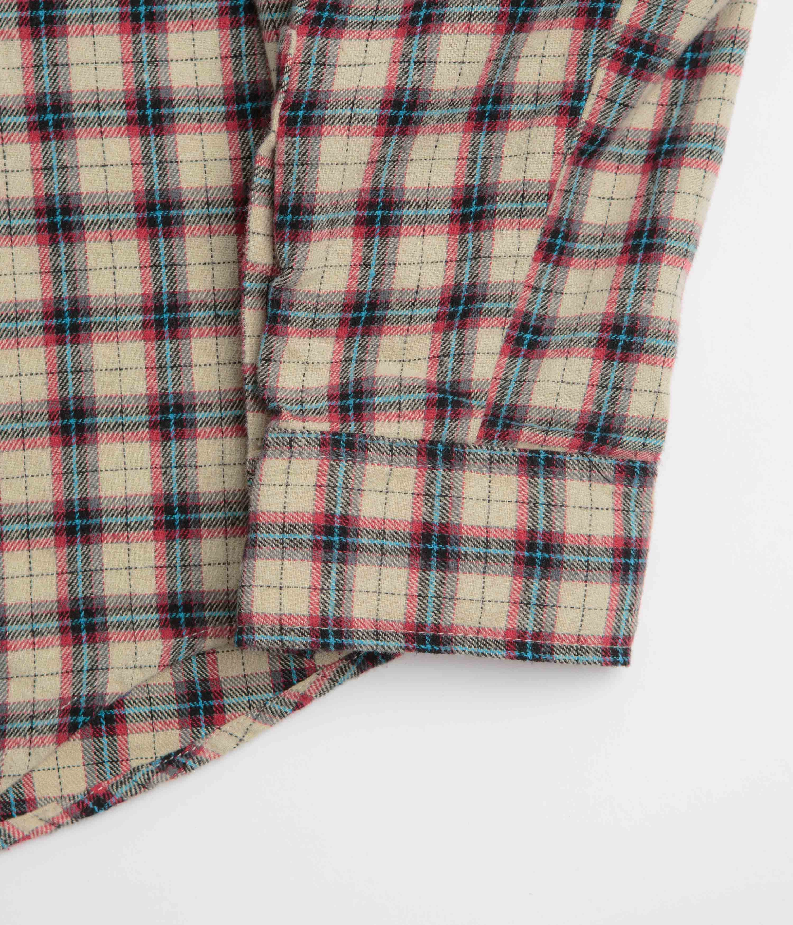 Stan Ray Flannel Shirt - Easy Natural Plaid Edgy Design